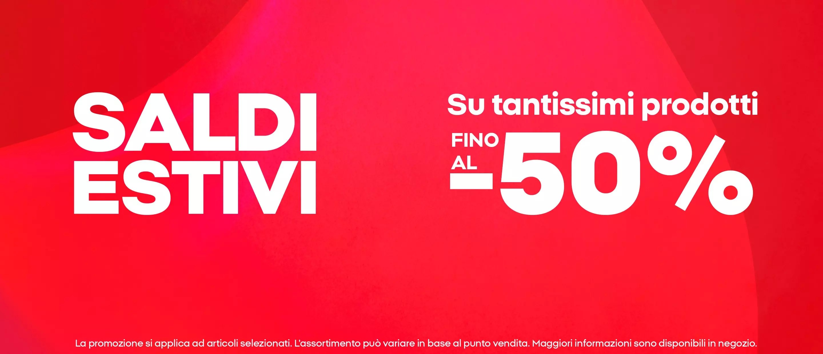 Banner promozionale Pepco con SALDI ESTIVI fino al -50% su tantissimi prodotti.