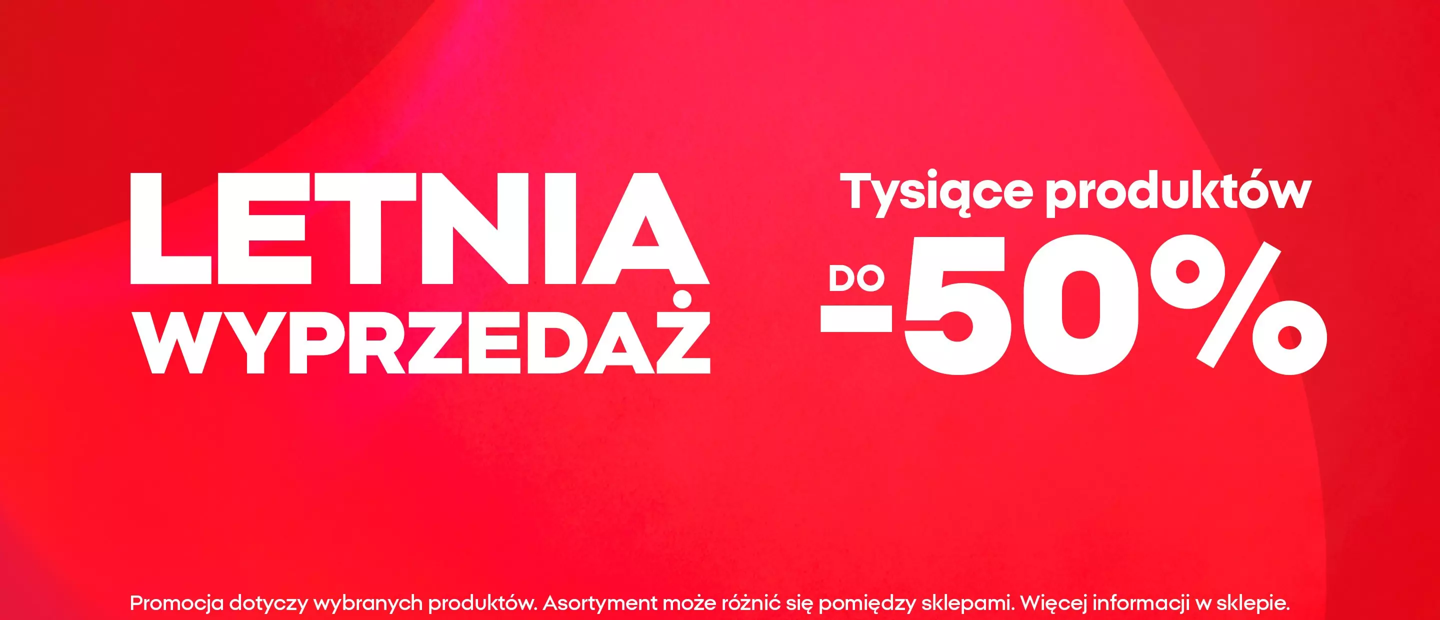 Pepco letnia wyprzedaż z rabatem do minus 50 procent na tysiące produktów.