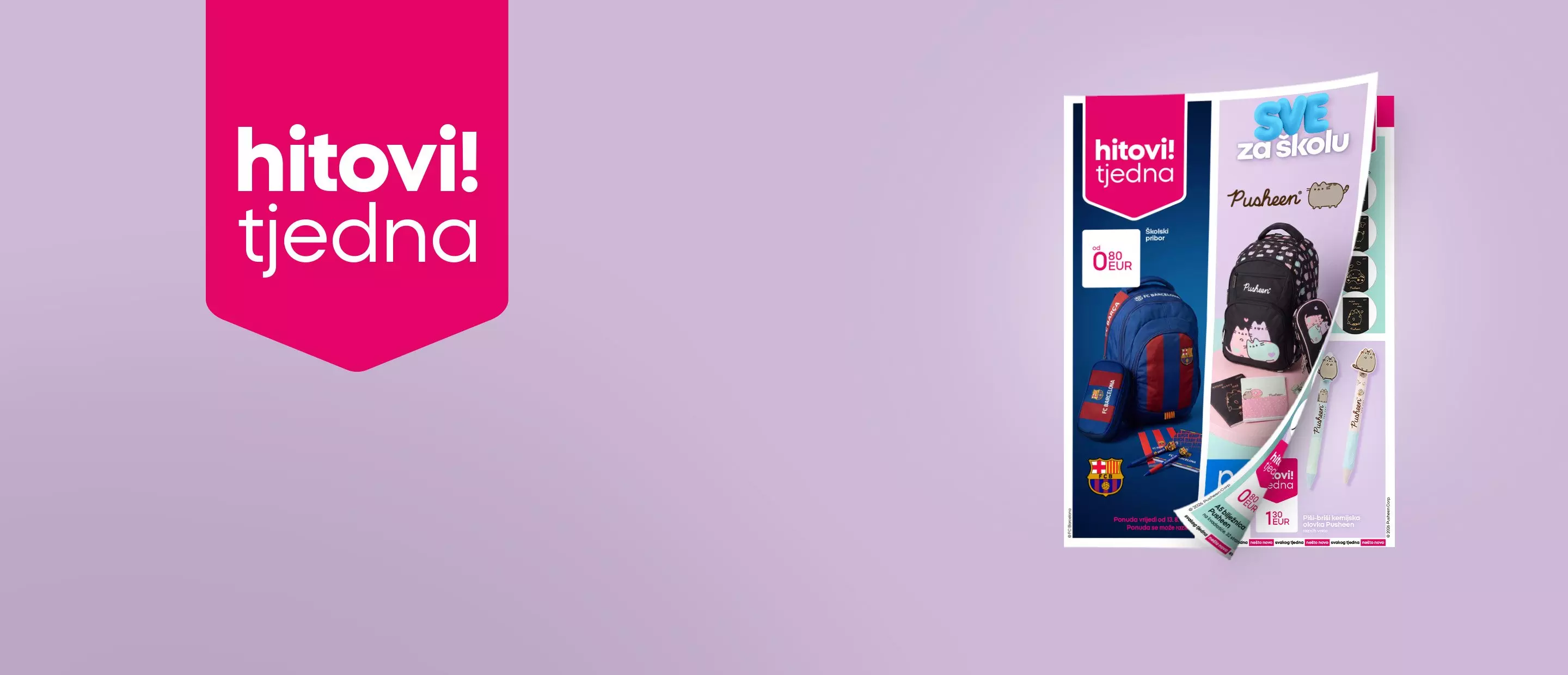 Pepco promotivni katalog sa školskim torbama i priborom, hitovi tjedna za školu.