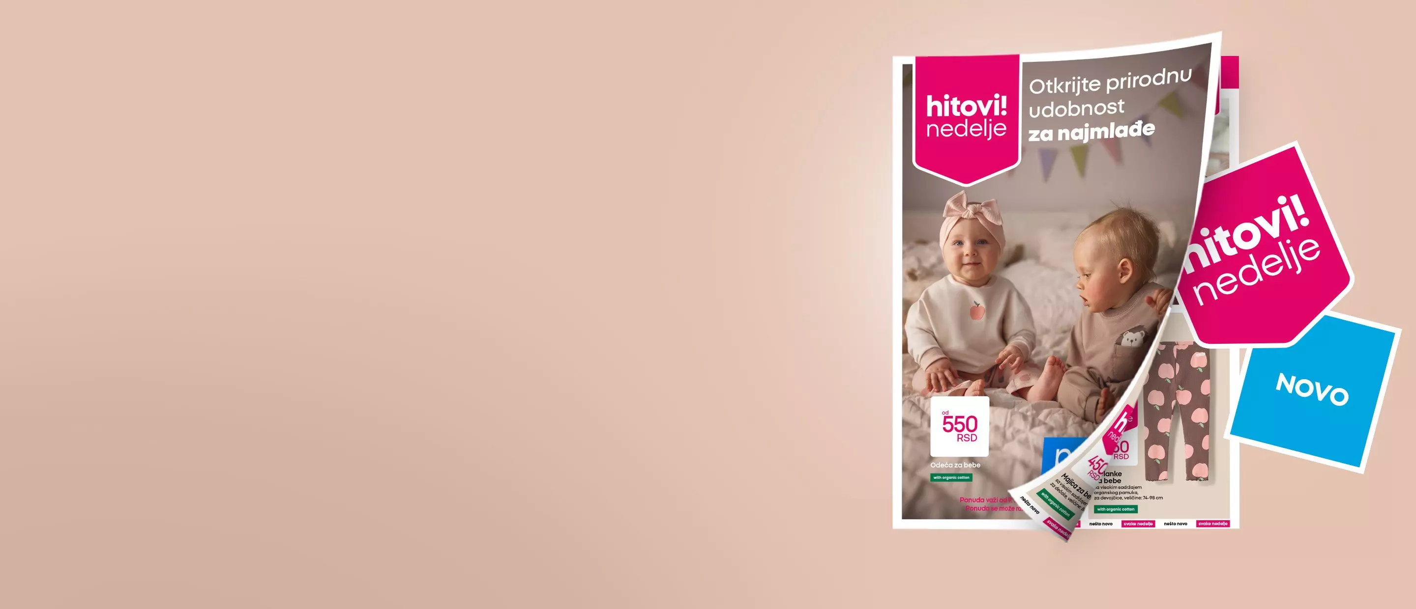 Pepco katalog sa bebi garderobom, cena od 550 RSD, hitovi nedelje za najmlađe.