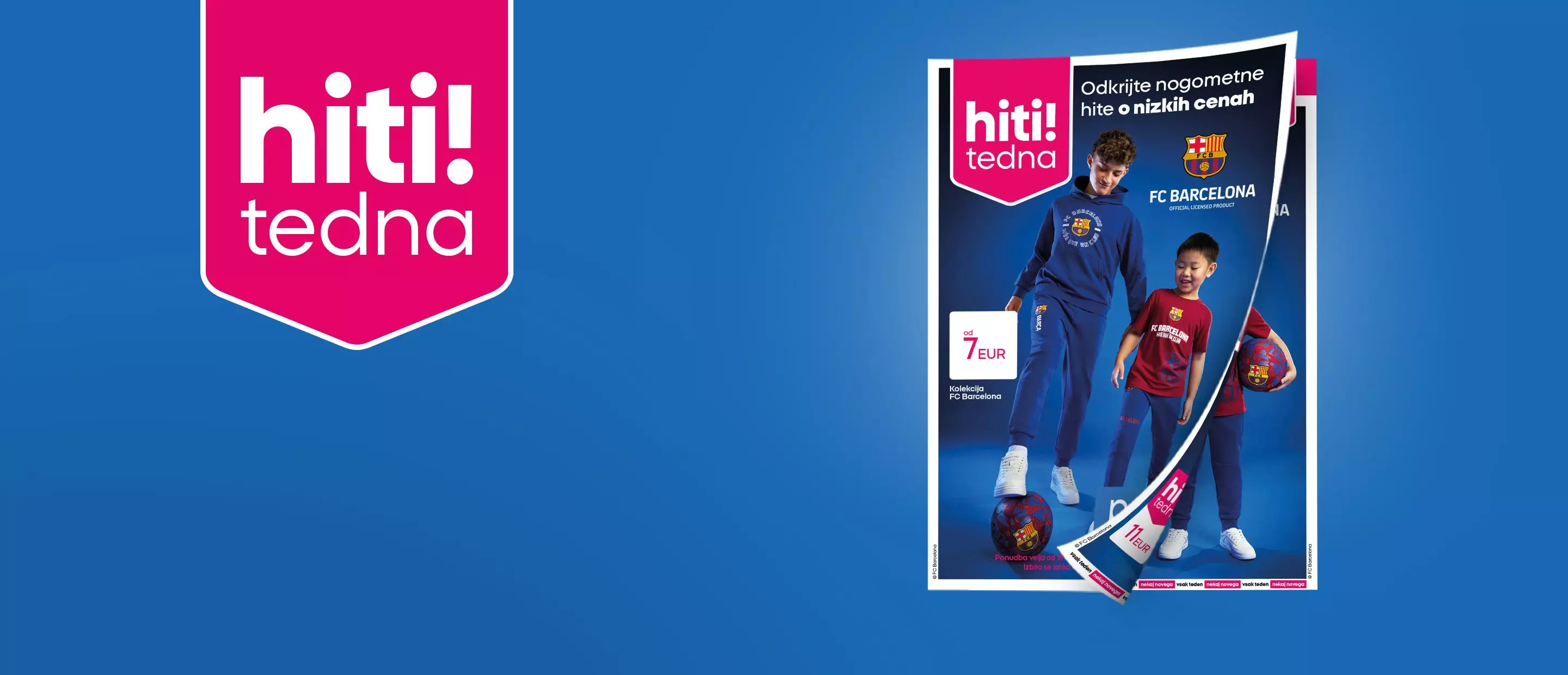 Pepco hiti tedna promocija z FC Barcelona otroško oblačilno kolekcijo od 7 EUR.
