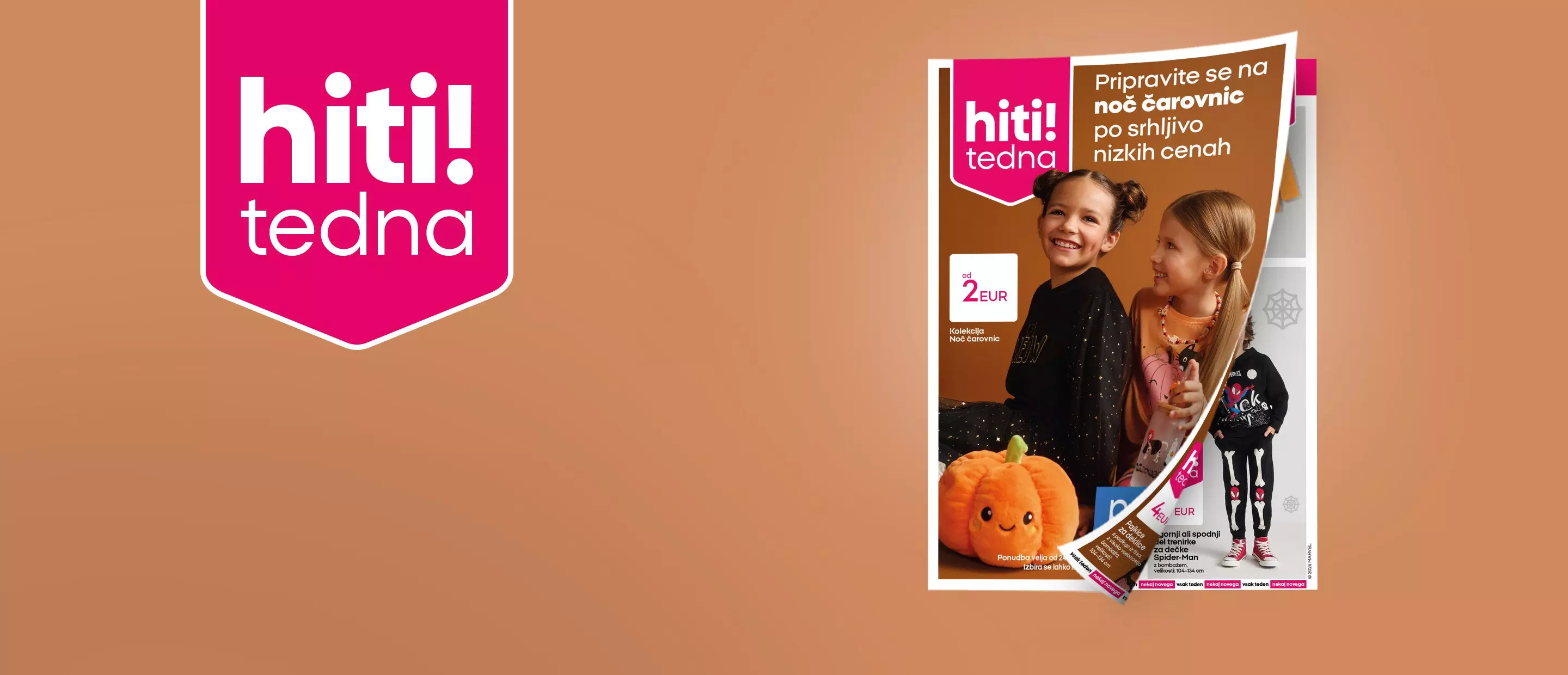 Pepco hiti! tedna katalog z dvema deklicama in Halloween okraski po nizkih cenah.