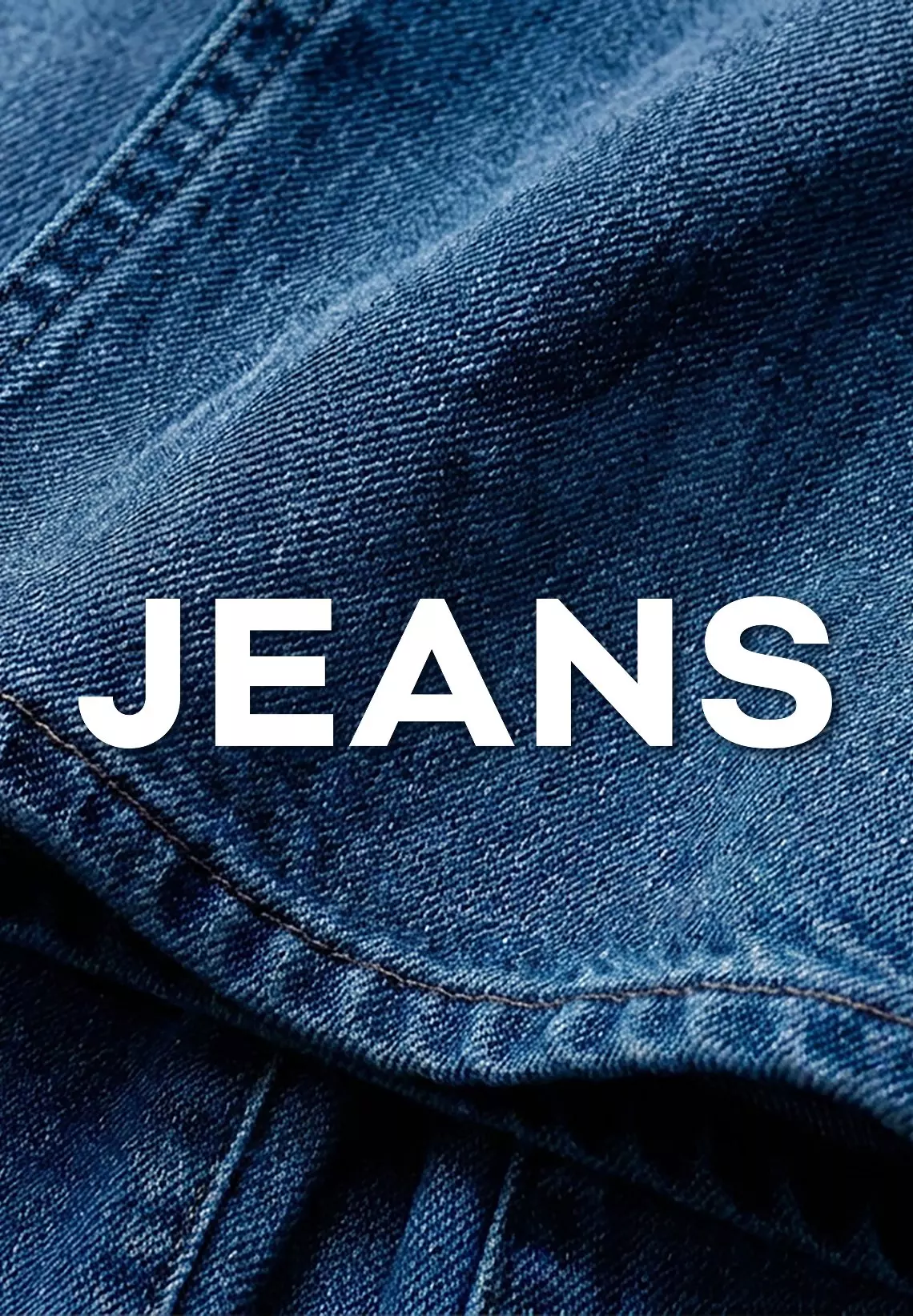 Pepco дънки от син деним с текст JEANS на изображението.