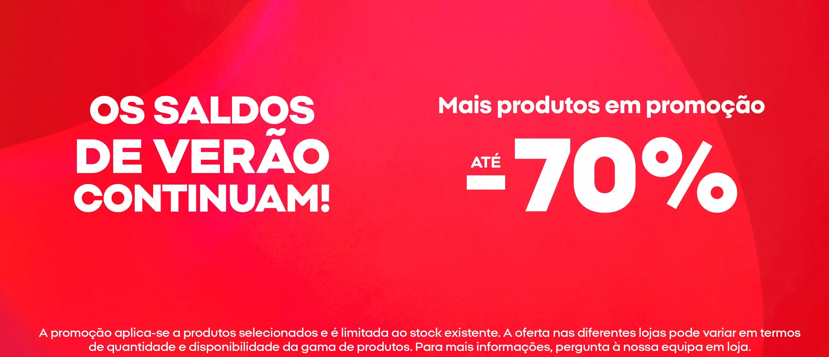 Banner promocional Pepco com saldos de verão até 70% de desconto em produtos selecionados.