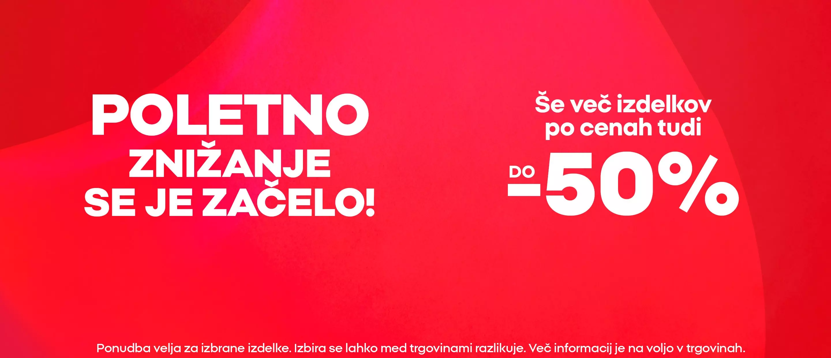 Pepco poletna razprodaja z znižanji do 50 odstotkov na izbrane izdelke.