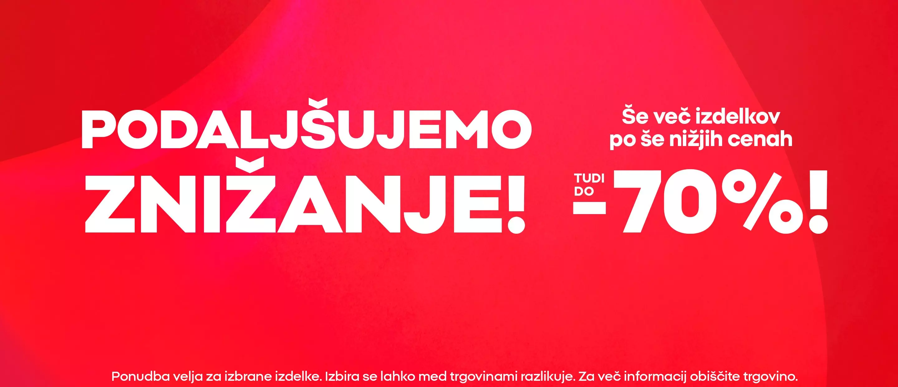 Pepco razprodaja z znižanji do 70% na izbrane izdelke.