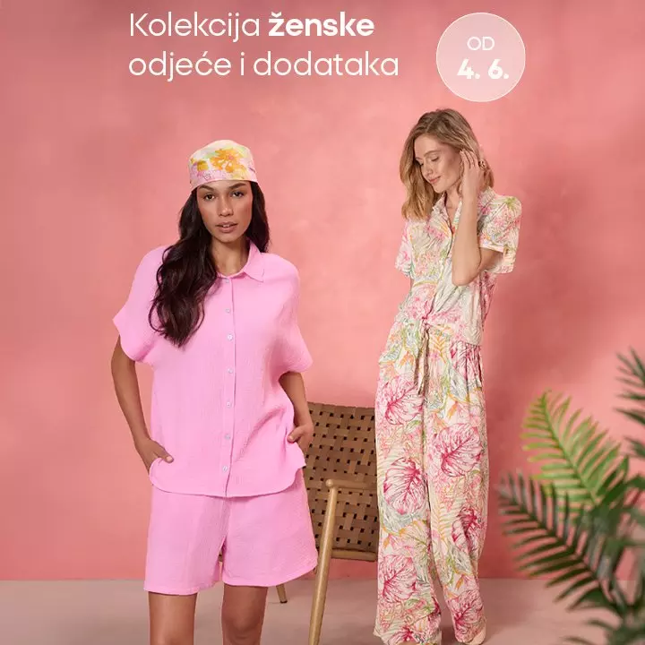 Pepco kolekcija ženske odjeće i dodataka s dvije žene u ljetnim komplentima od 4.6.