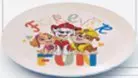 PLU 620736 plato de cerámica 19 cm lic. Patrulla Canina NIÑOS