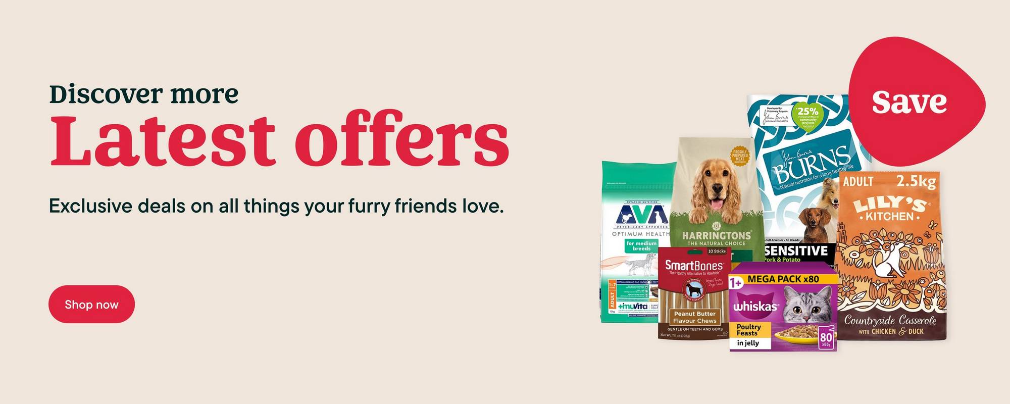Latest offers - treat your pet for less