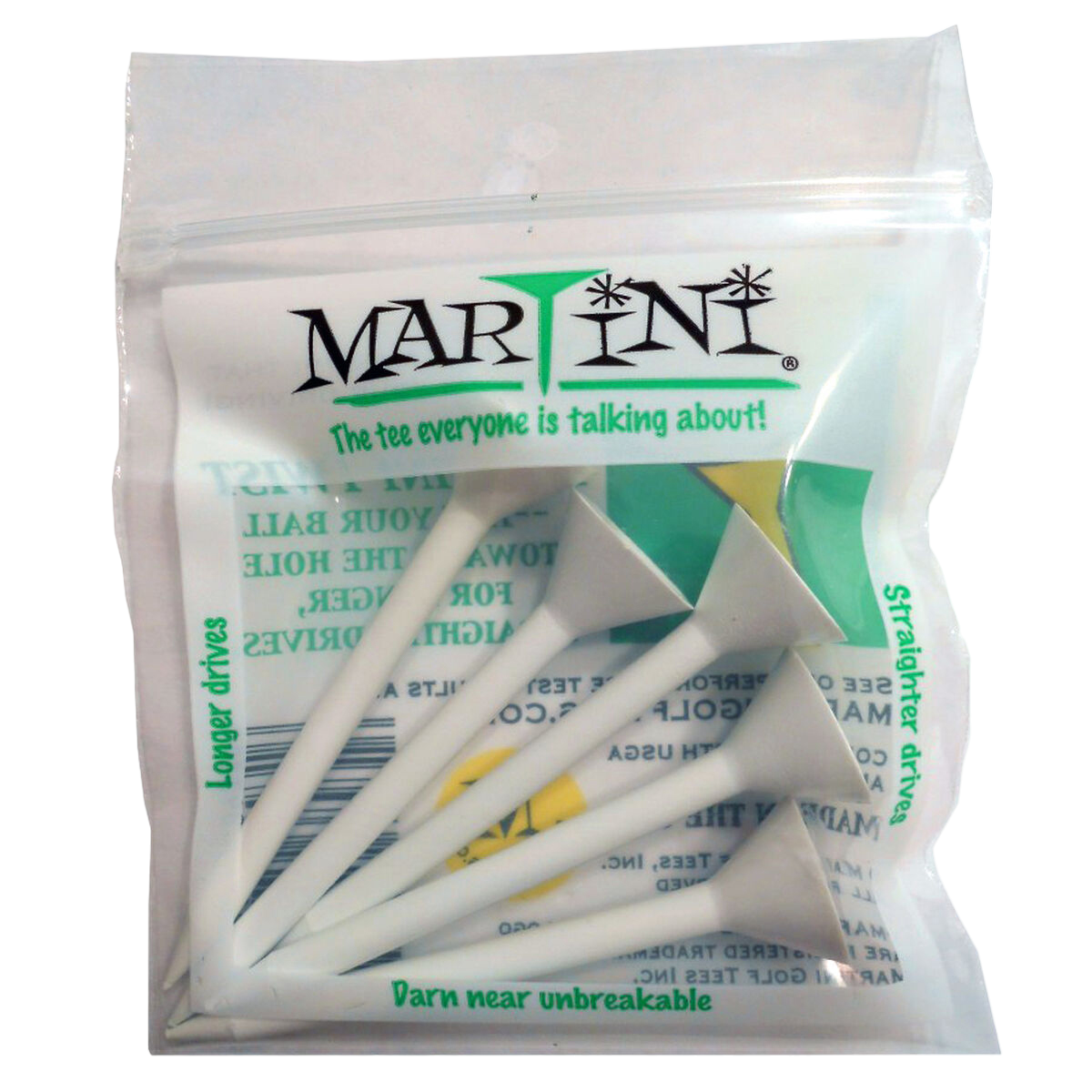 Martini Golf 3-1/4" Tees 5-Pack