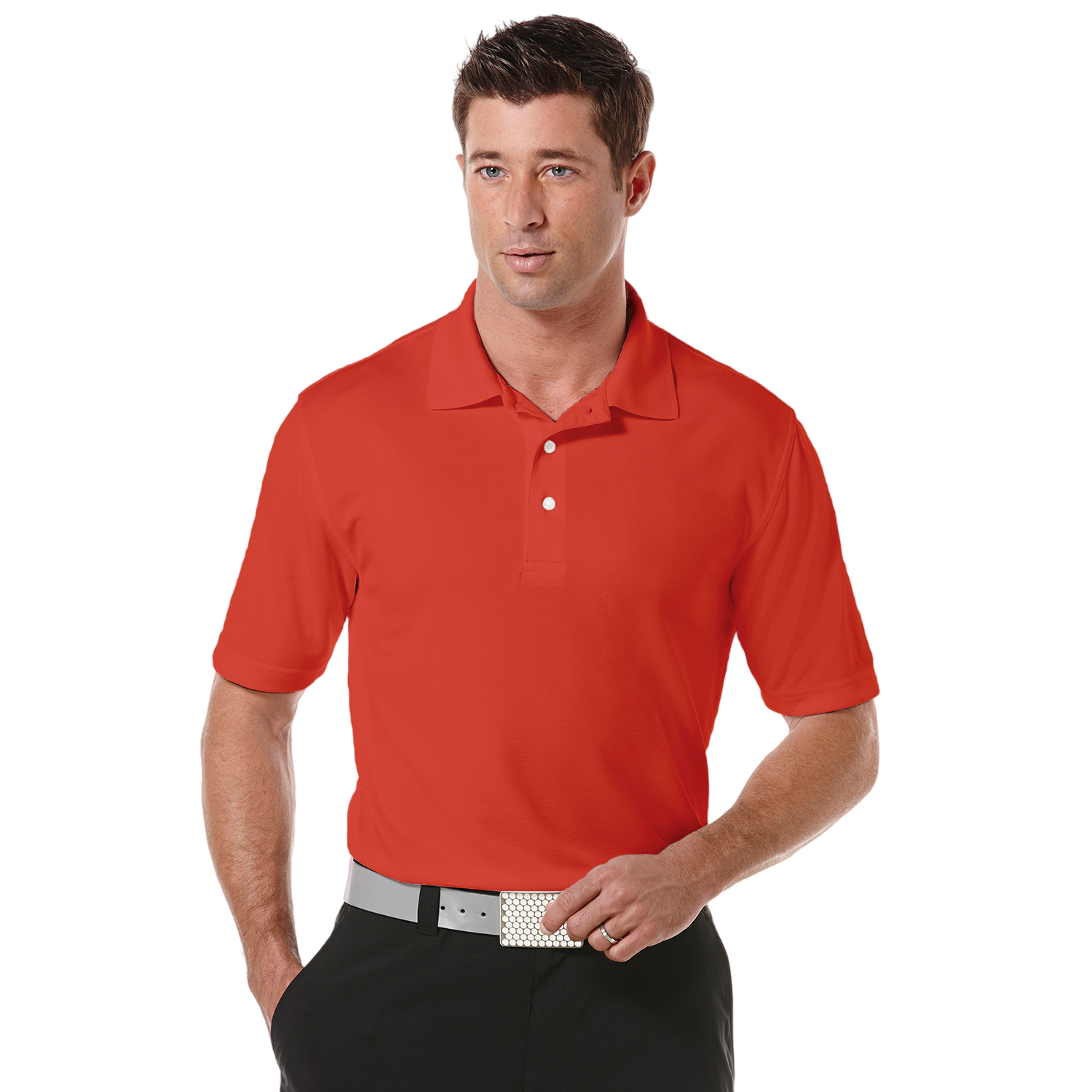 PGA TOUR Airflux Solid Performance Polo