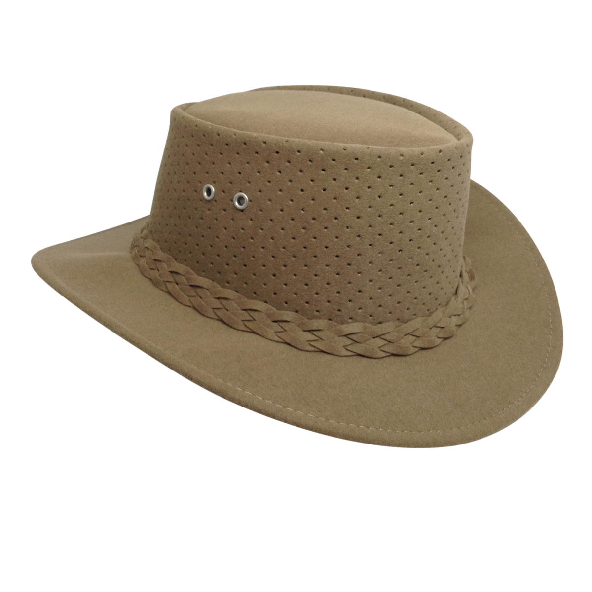 Aussie Chiller Bushie Perforated Hat- Camel