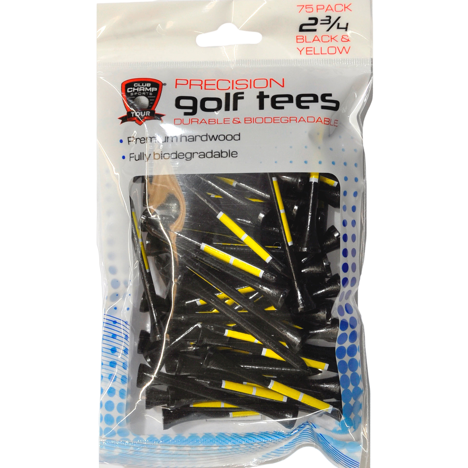 Precision Golf Height Control 2-3/4" Tees 75-Pack