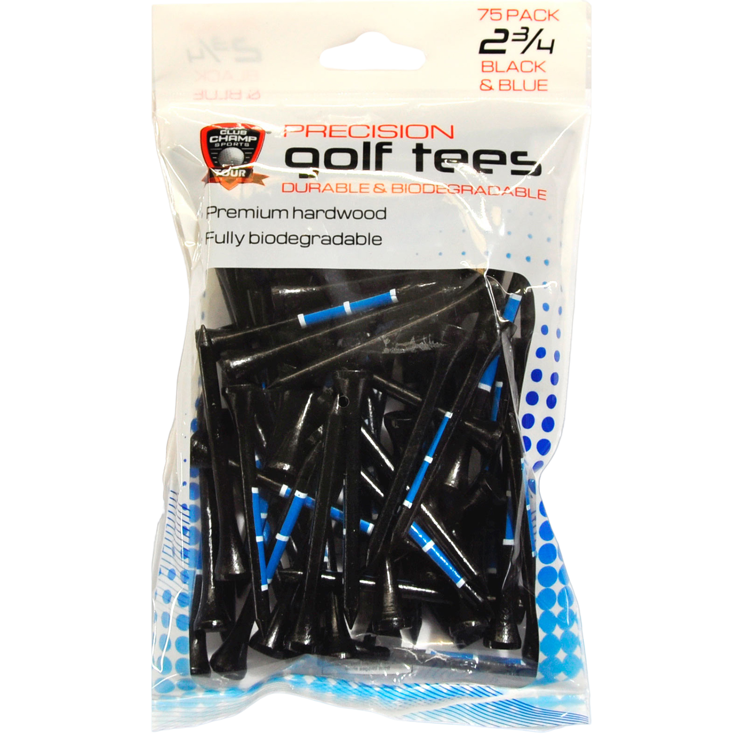 Precision Golf Height Control 2-3/4" Tees 75-Pack