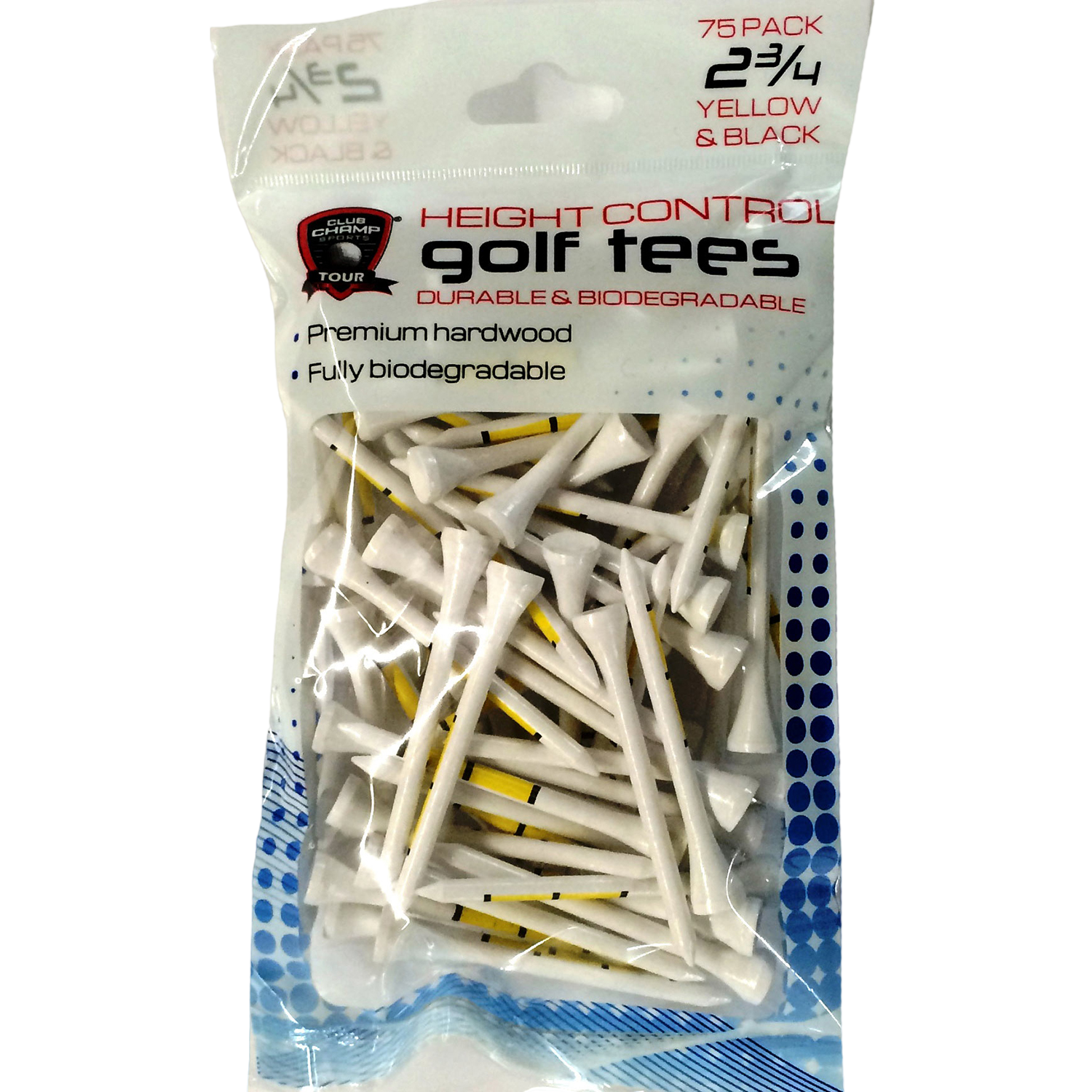 Precision Golf Height Control 2-3/4" Tees 75-Pack