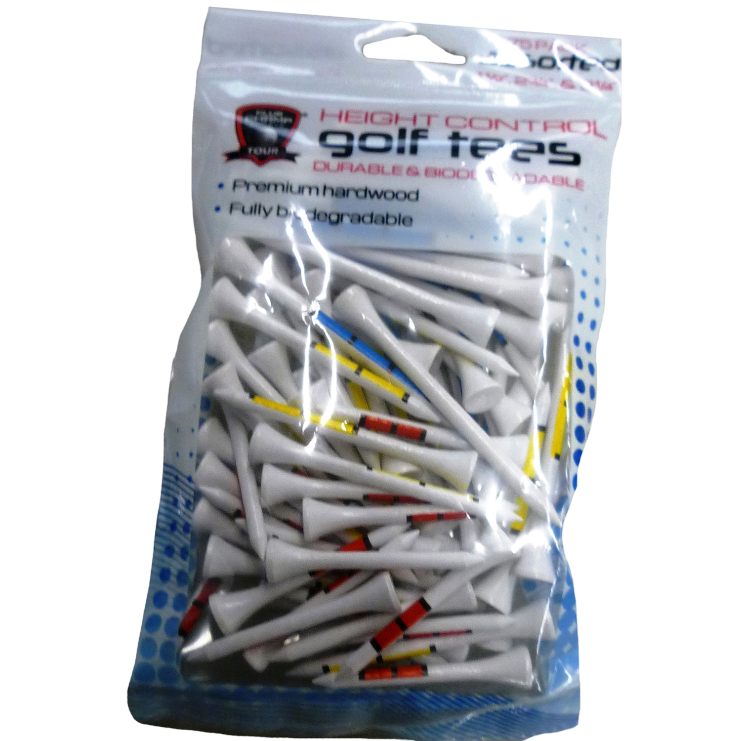 Golf Gifts & Gallery Height Control Assorted Golf Tees - 75 Pack