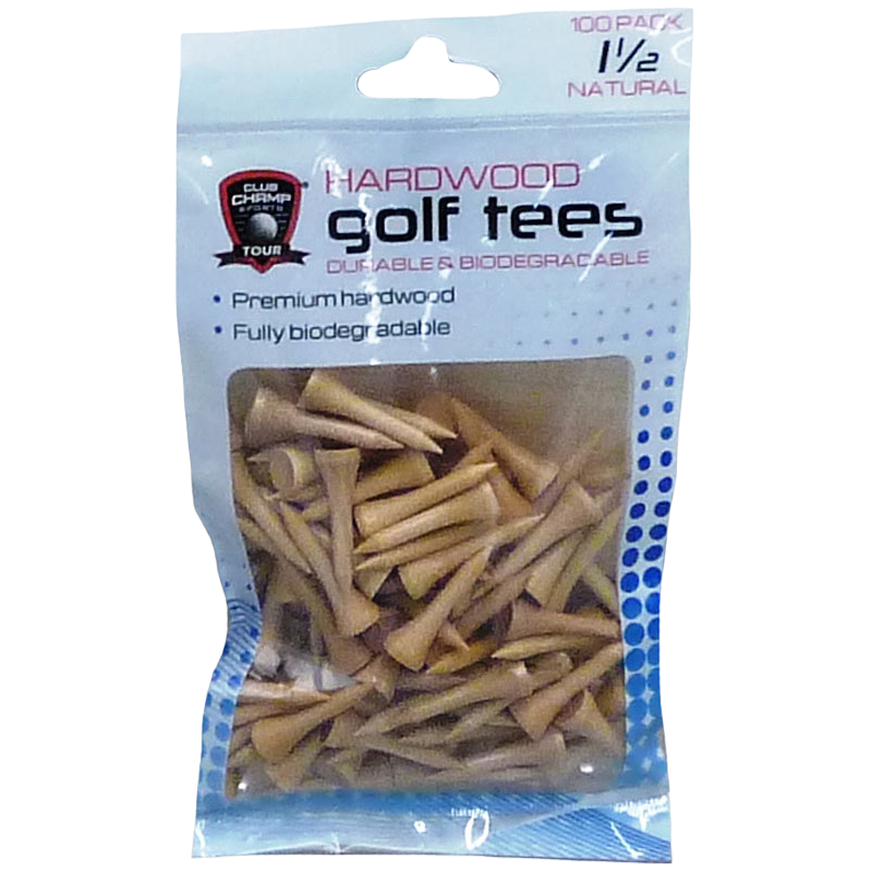 Precision Golf Wood 1-1/2" Tees 100-Pack