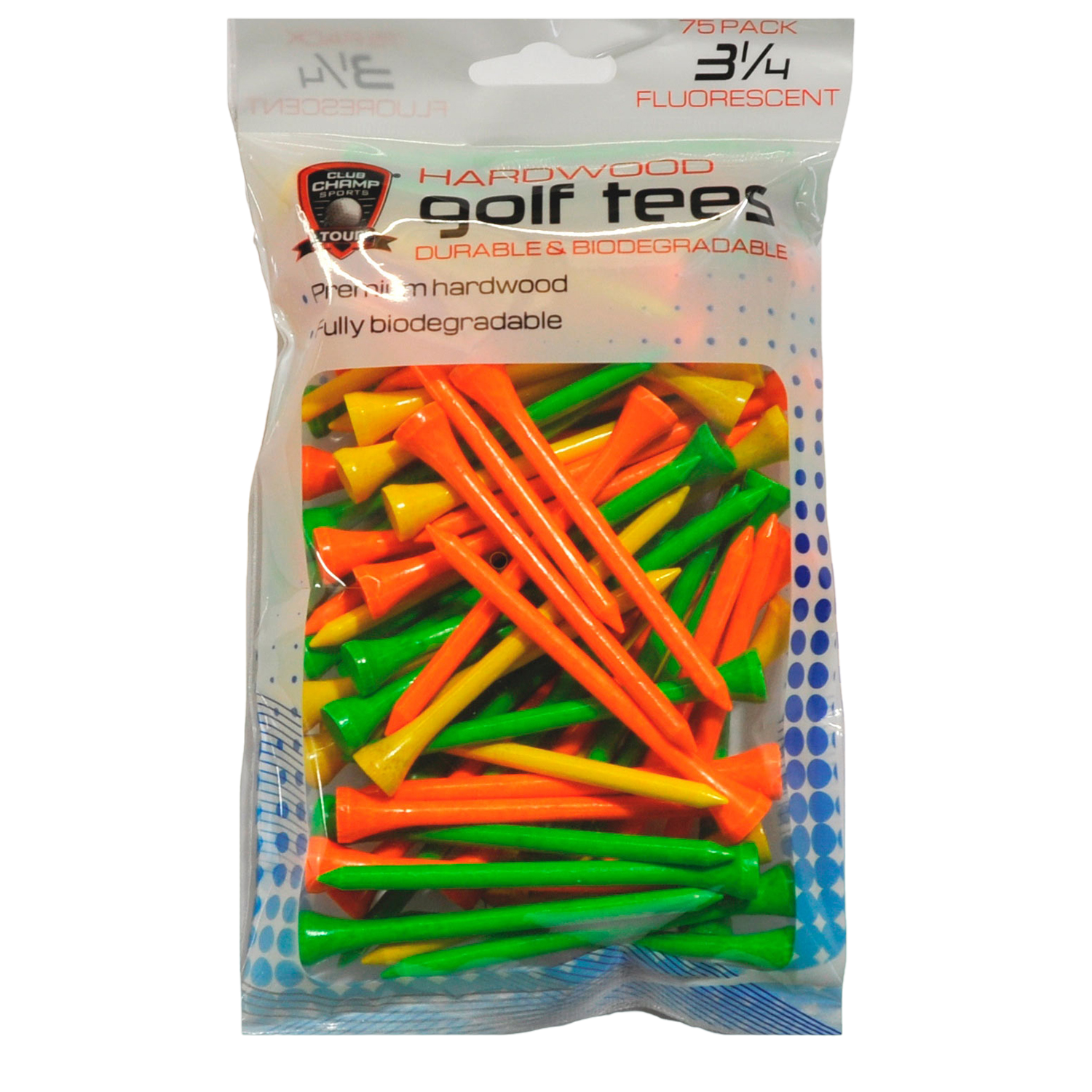 Precision 3-1/4" Golf Tees 75-Pack