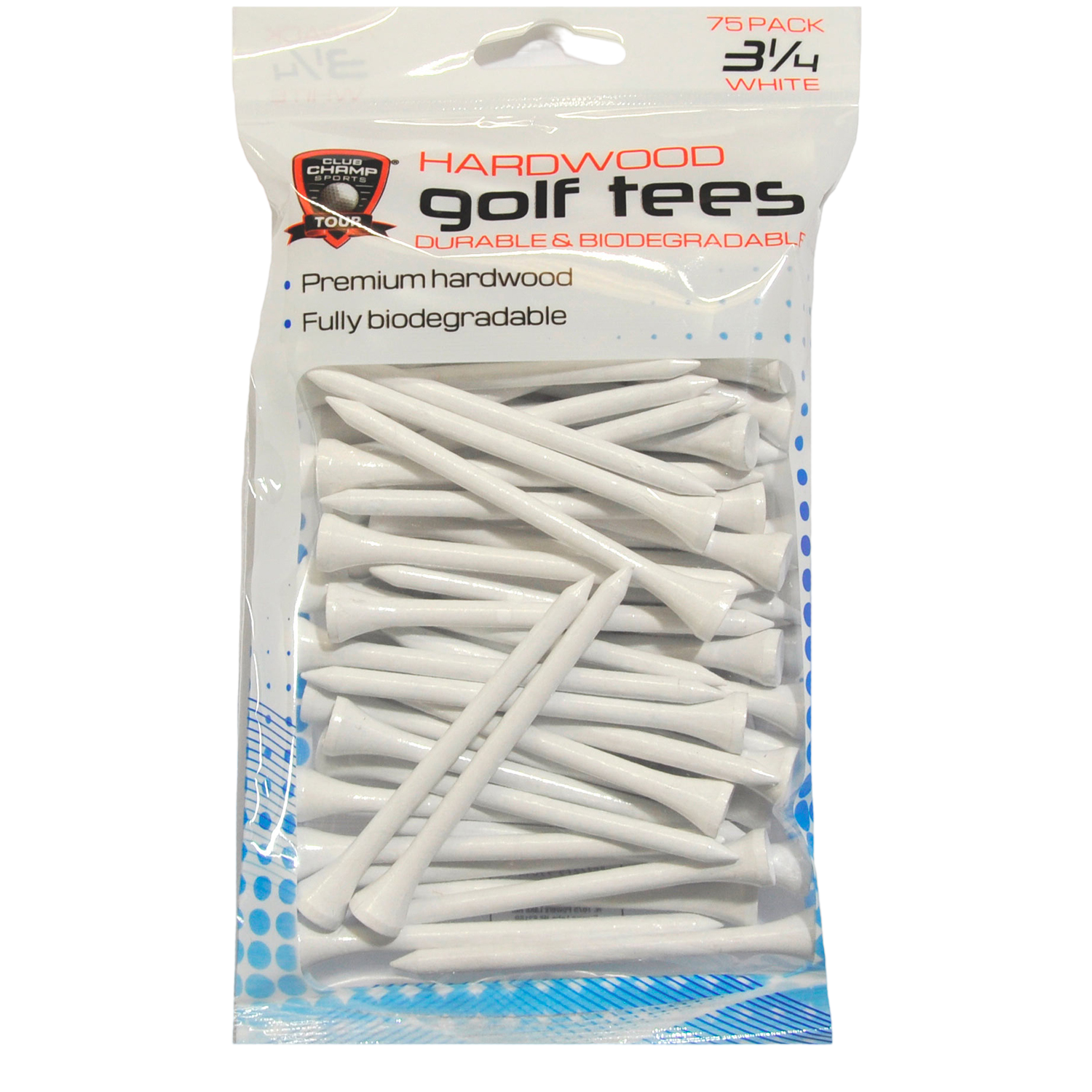 Precision 3-1/4" Golf Tees 75-Pack