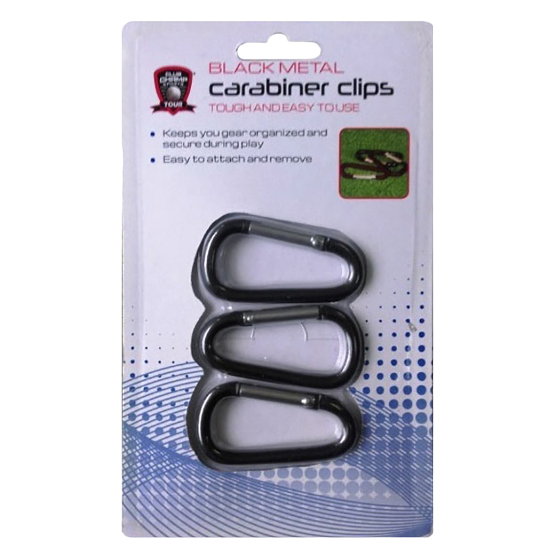 Golf Gifts & Gallery Carabiner Clips - 3 Pack