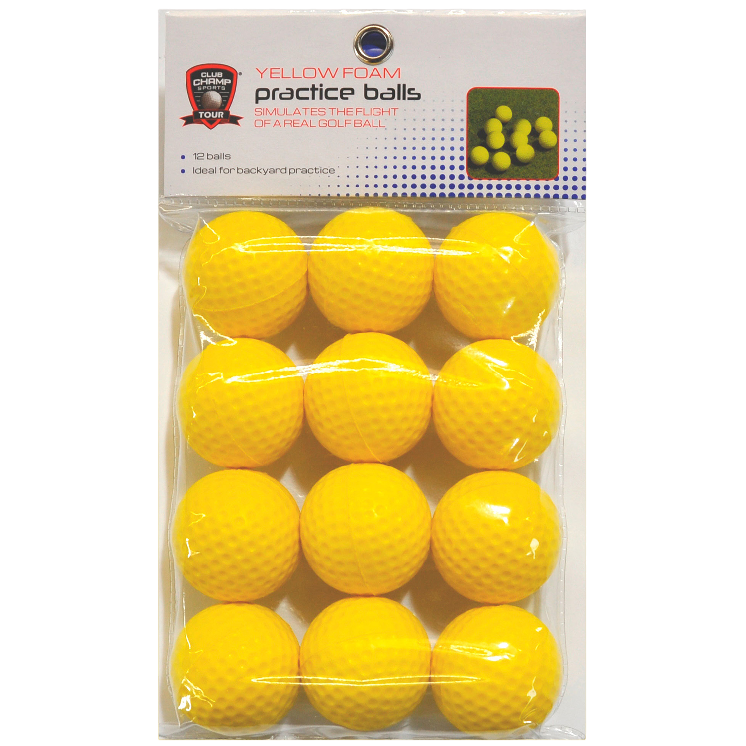 Yellow Foam Golf Balls - 12 Pack