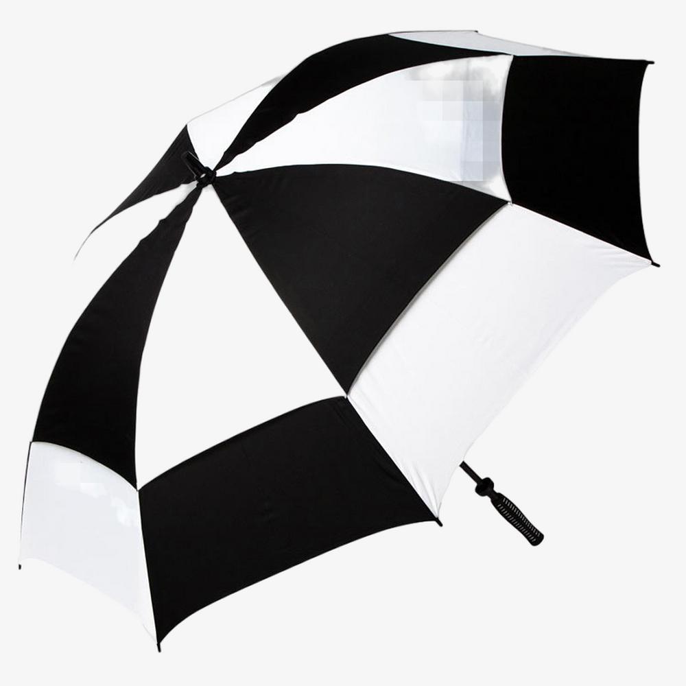 Golf Gifts & Gallery 72" Dual Canopy Umbrella - Black/White