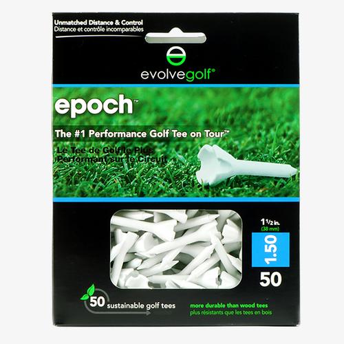 Epoch Hybrid White 1-1/2" Tees 50-Pack