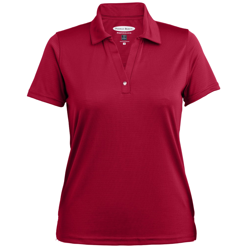 Ottoman Stripe Women's Short Sleeve Golf Polo Shirt