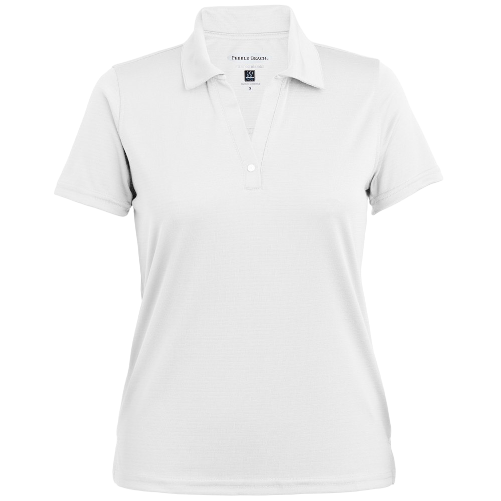 Ottoman Stripe Women's Short Sleeve Golf Polo Shirt