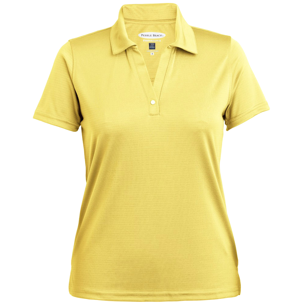 Ottoman Stripe Women's Short Sleeve Golf Polo Shirt