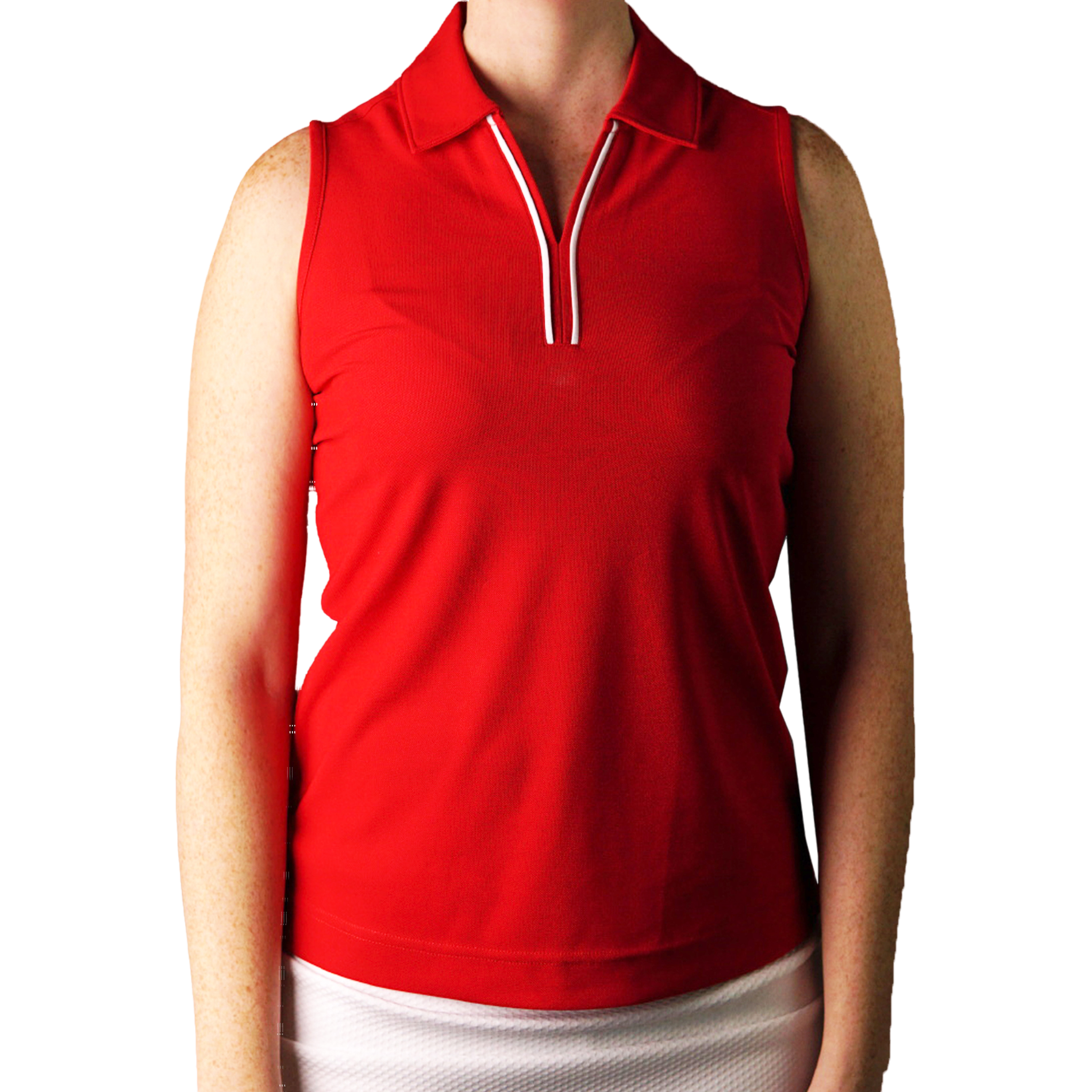 Pique Women's Sleeveless Golf Polo Shirt