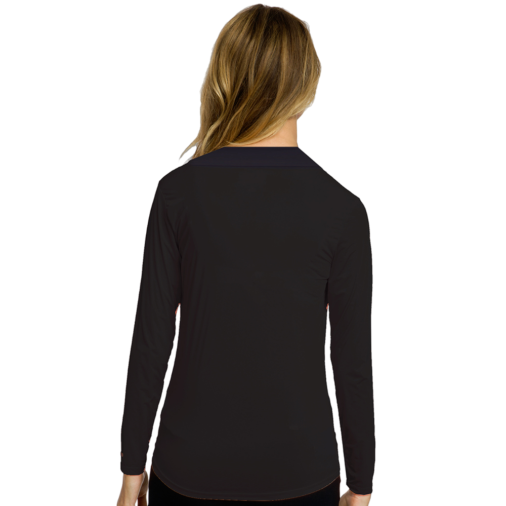 (取寄) ジェイミー サドック レディース サンセンス クルー ネック トップ ロング スリーブ Jamie Sadock women Sunsense Crew Neck Top Long Sleeve Venus Jamie Sadock Women's Lightning Sunsense Long Sleeve Golf Top