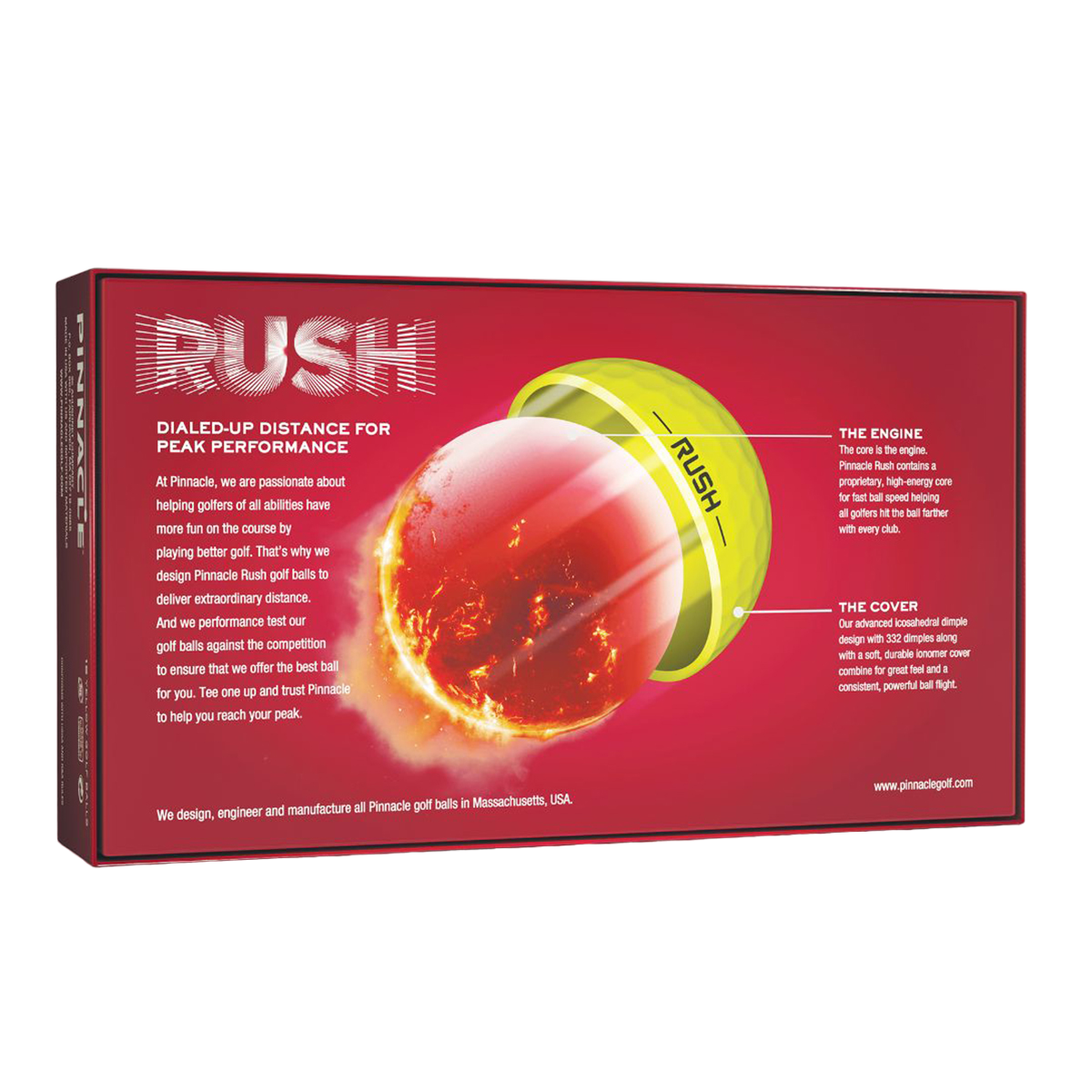 Pinnacle Rush Yellow Golf Balls 15 Pack