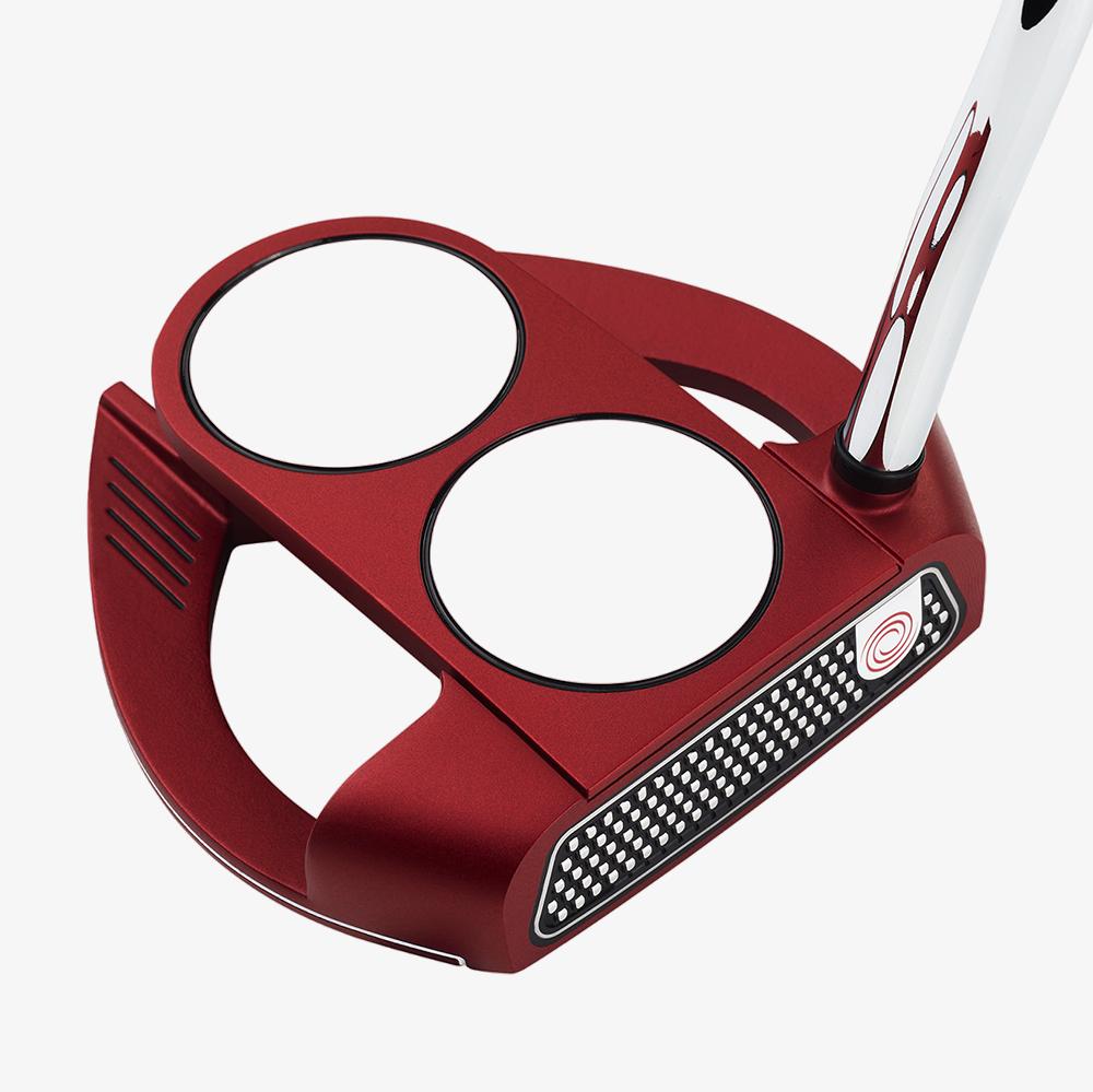 Odyssey O-Works Red 2-Ball Fang Putter w/ SuperStroke Grip
