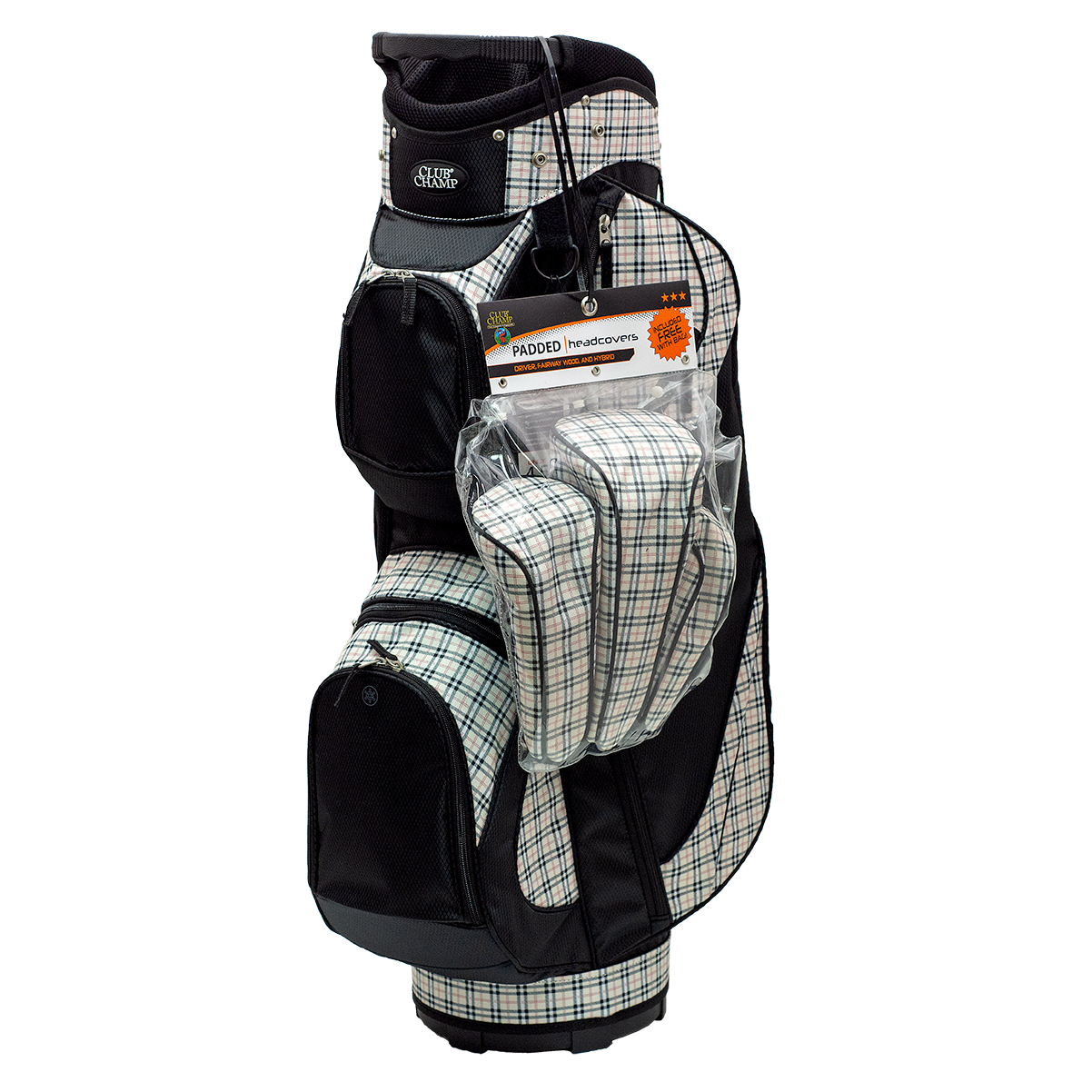 Sand Plaid Cart Bag w/ Headcovers