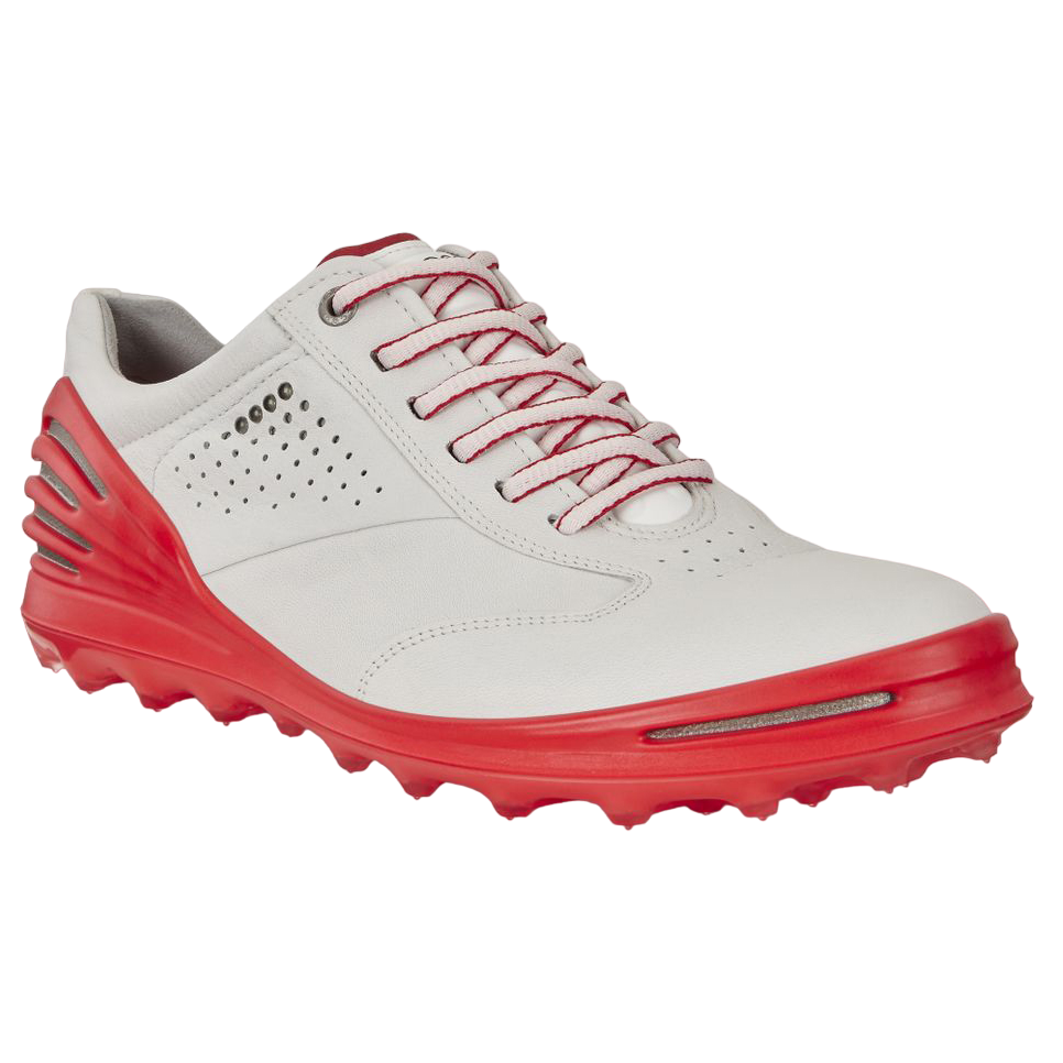 ECCO Cage Pro Men's Golf Shoe - White/Red