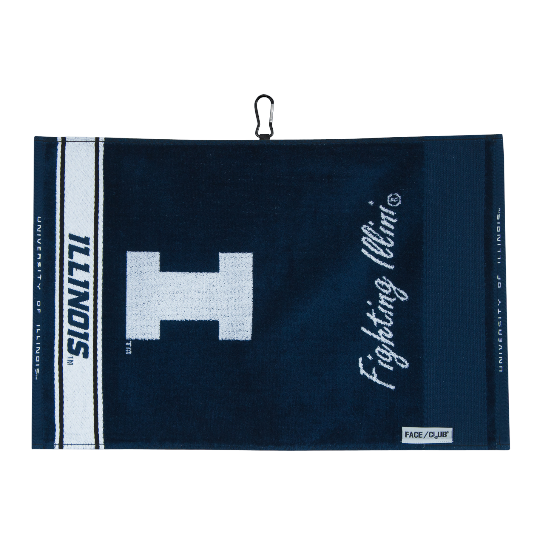 Team Effort Illinois Face/Club Jacquard Towel