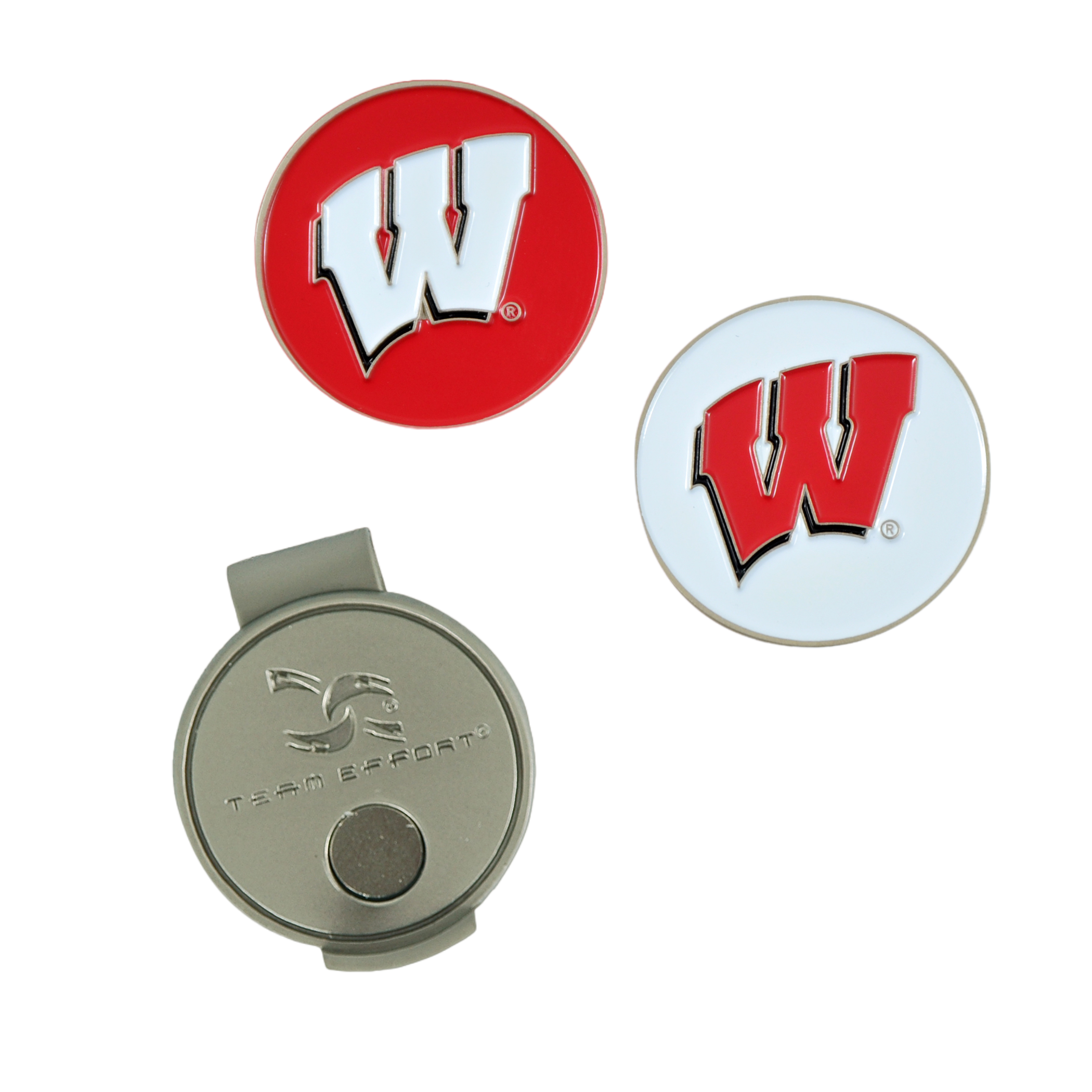 Team Effort Wisconsin Badgers Hat Clip