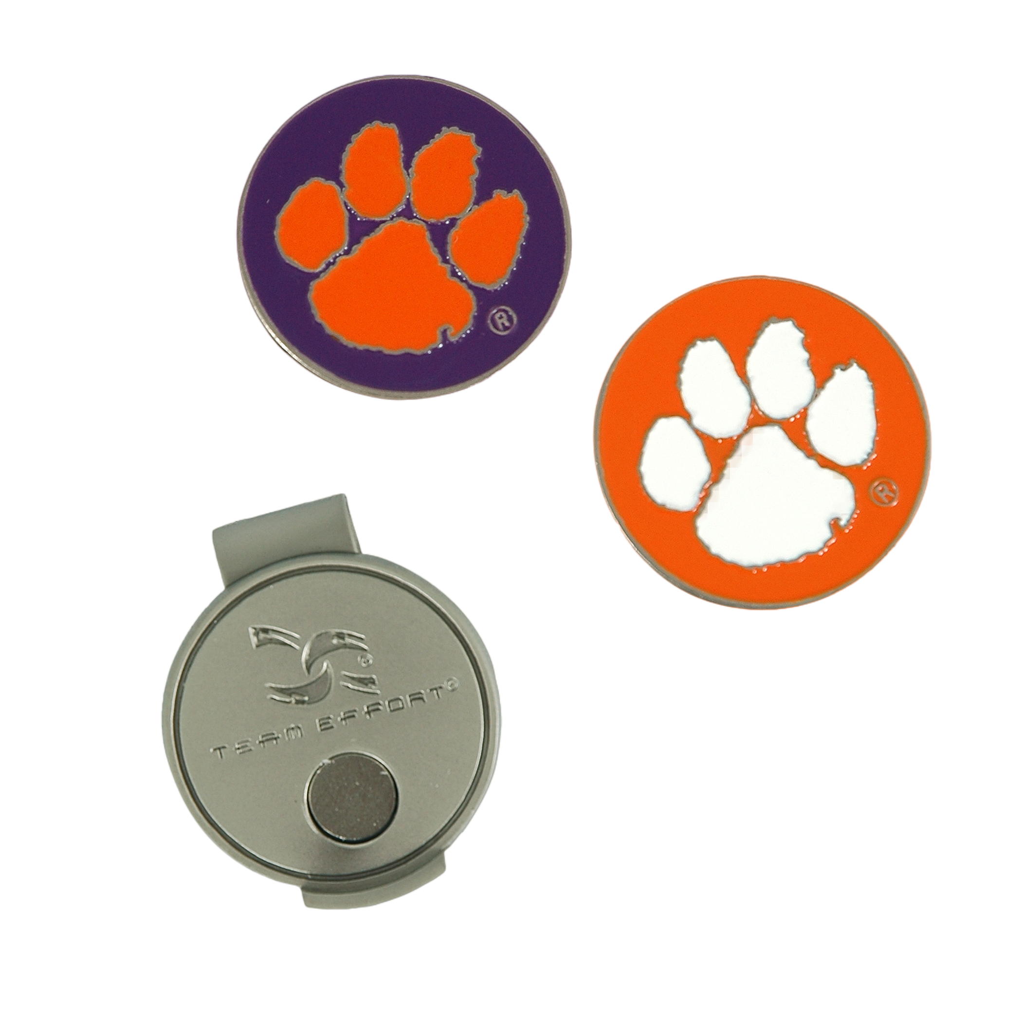 Team Effort Clemson Tigers Hat Clip