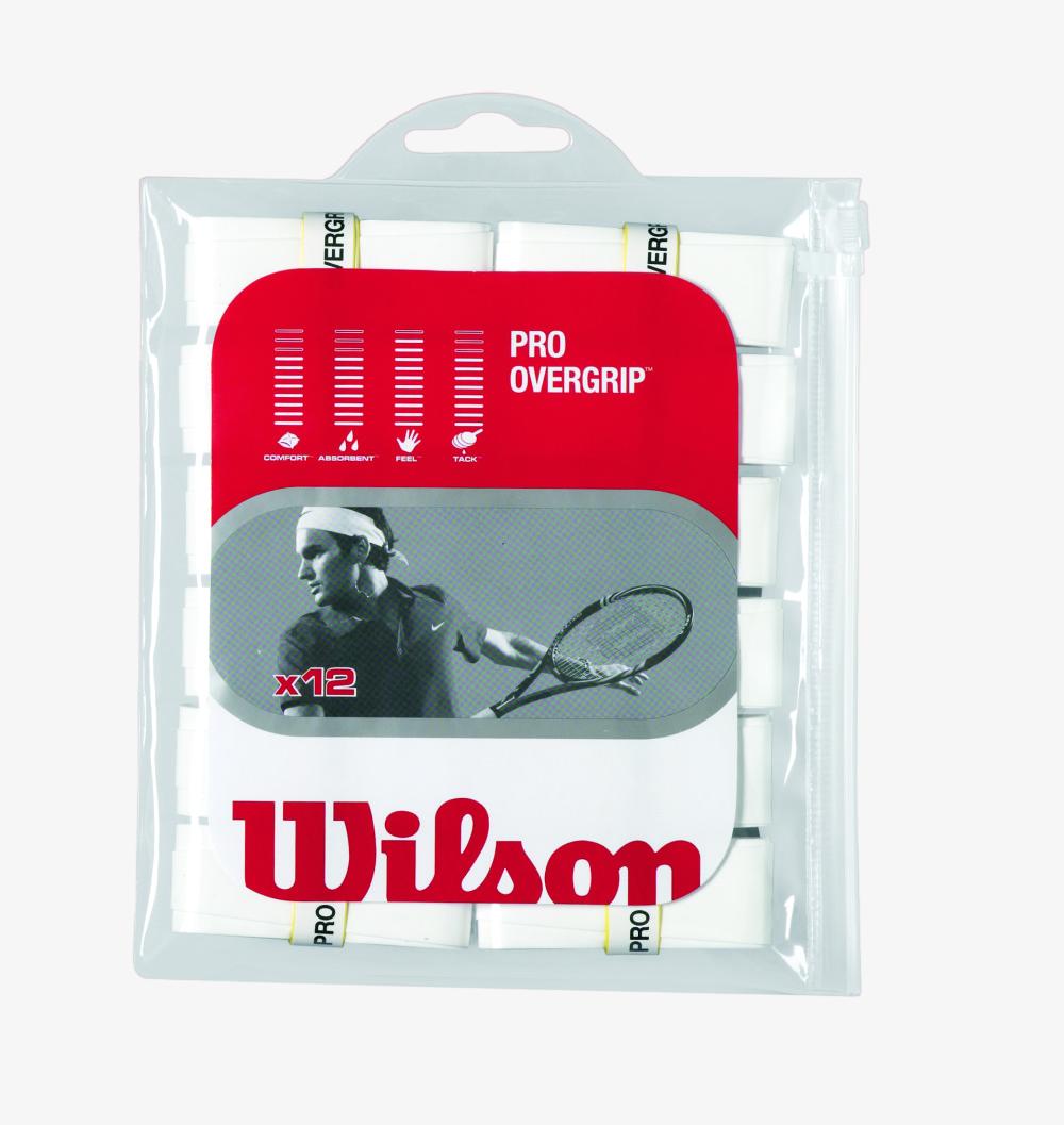 Pro Overgrip 12 Pack - White by Wilson: Find Wilson Tennis Pro Overgrip 12 Pack - White by Wilson: Find Wilson Tennis