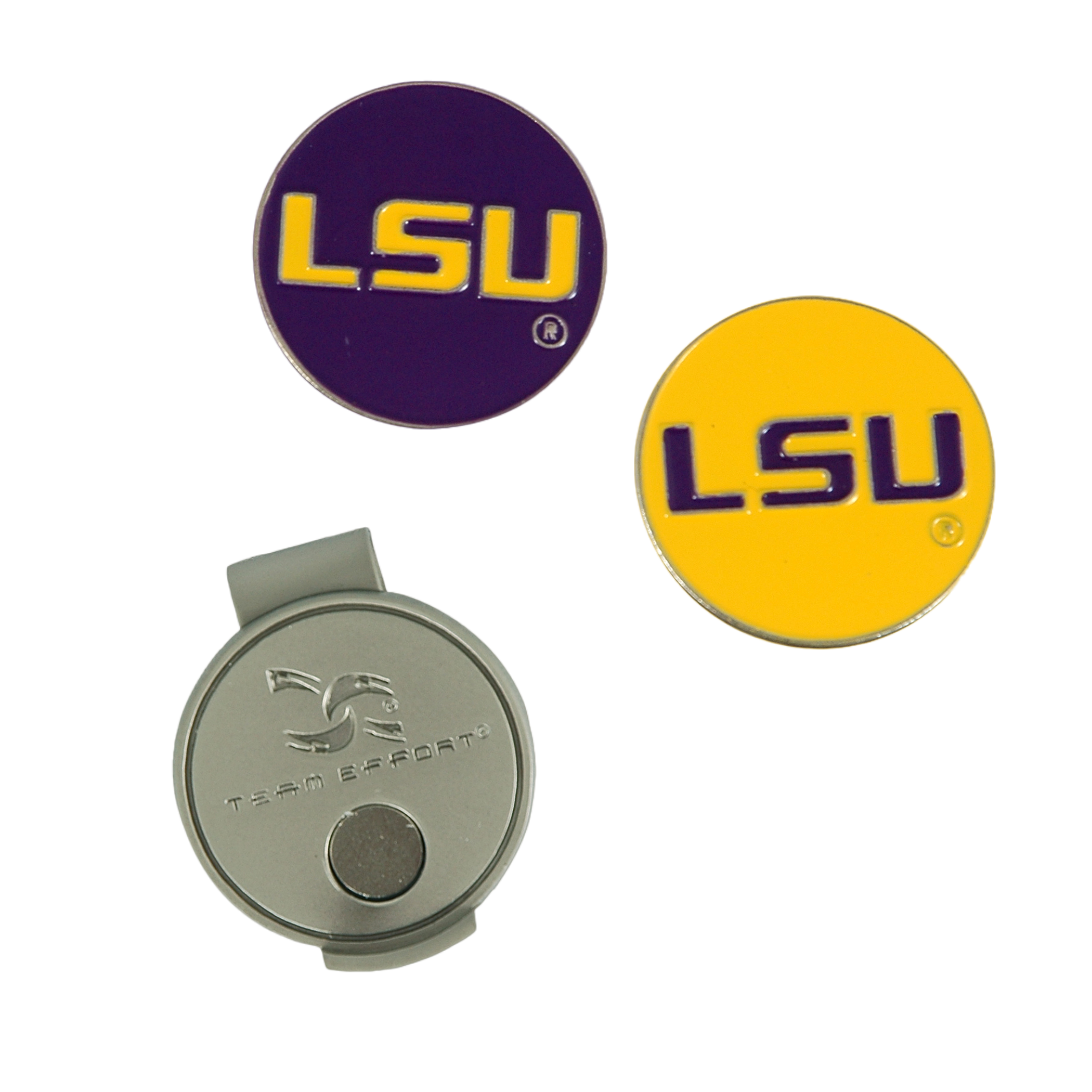 Team Effort LSU Tigers  Hat Clip