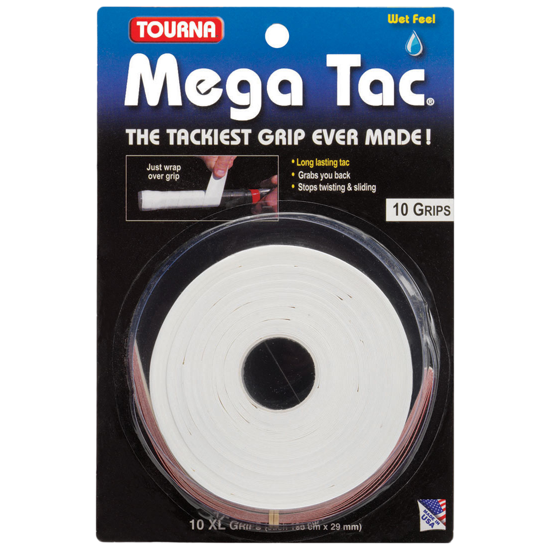 Tourna Mega Tac 10 Pack - White