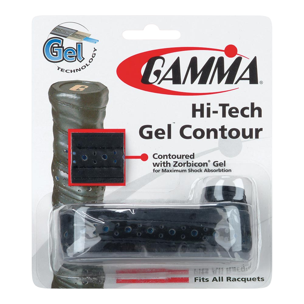 Gamma Hi Tech Gel Contour Grip - Black