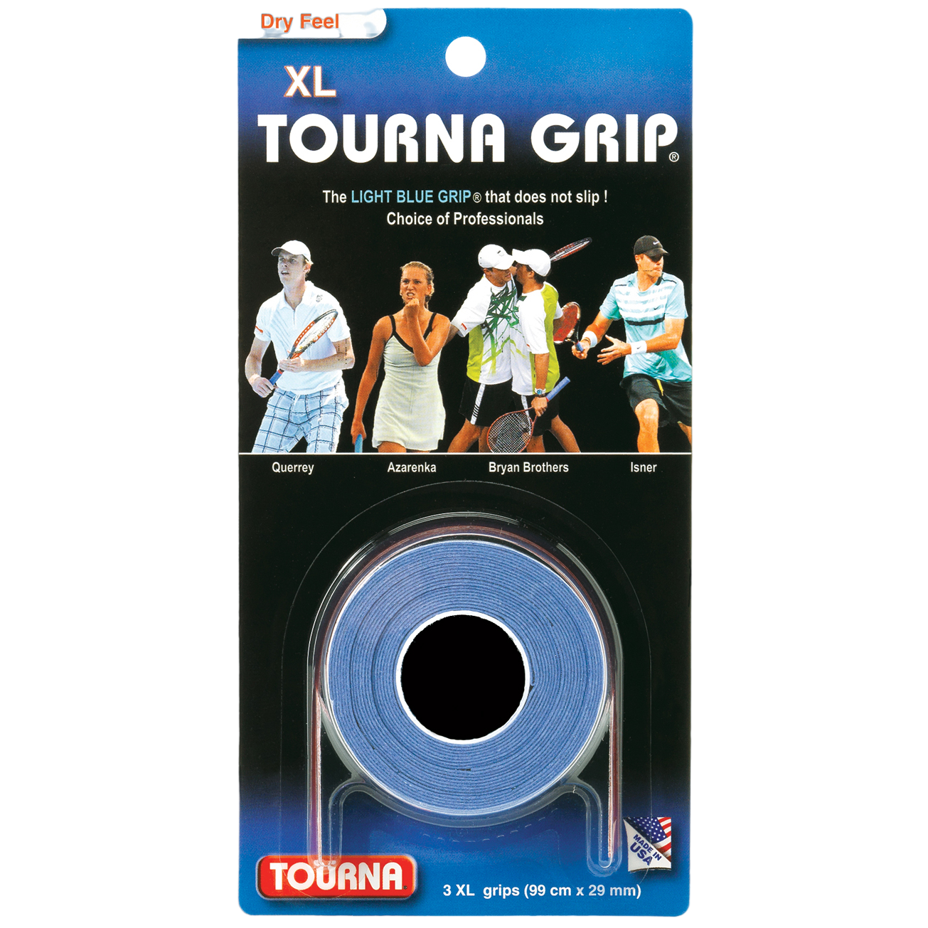 Unique Sports Tourna Grip XL 3 Pack - Blue