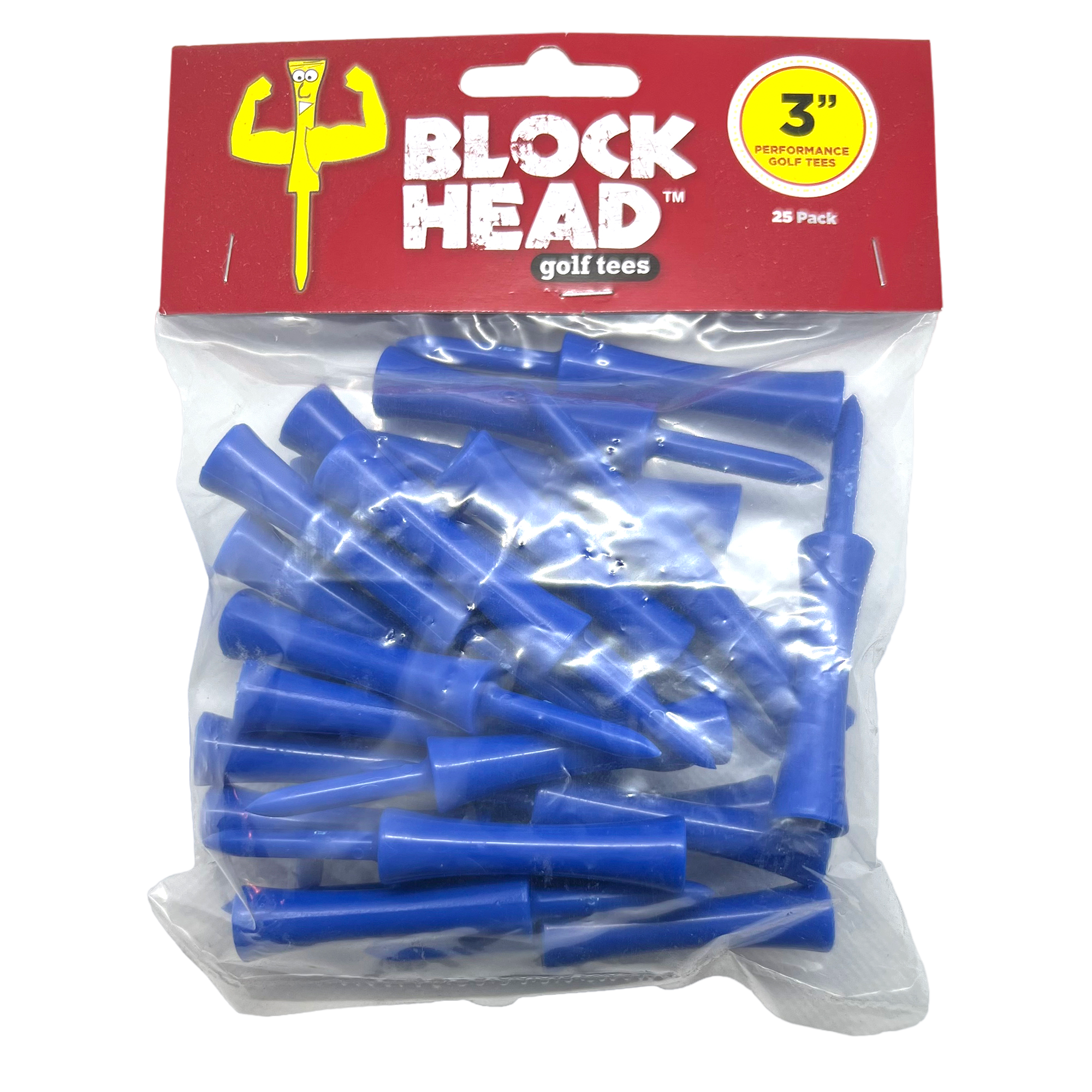 Block Head 3" Tees 25-Pack