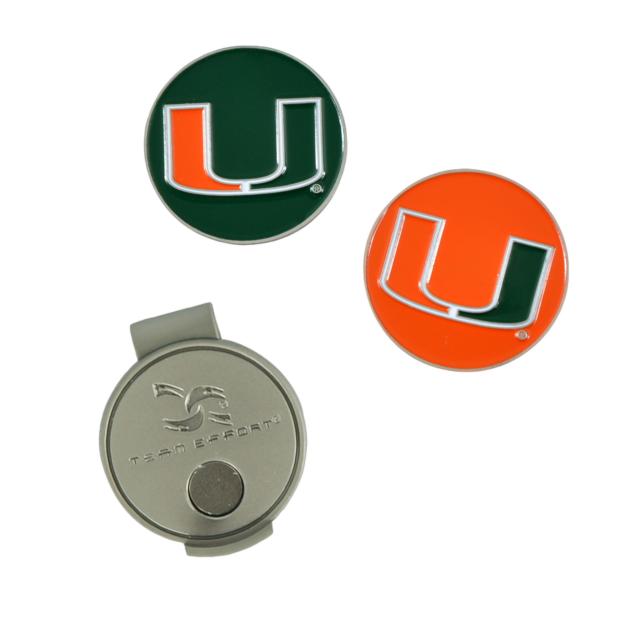 Team Effort Miami Hurricanes  Hat Clip