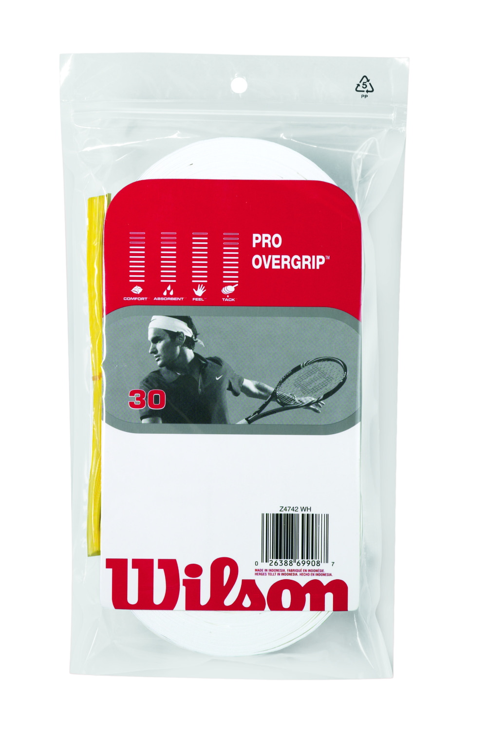 Wilson Pro Overgrip for Tennis Rackets - Pack of 30