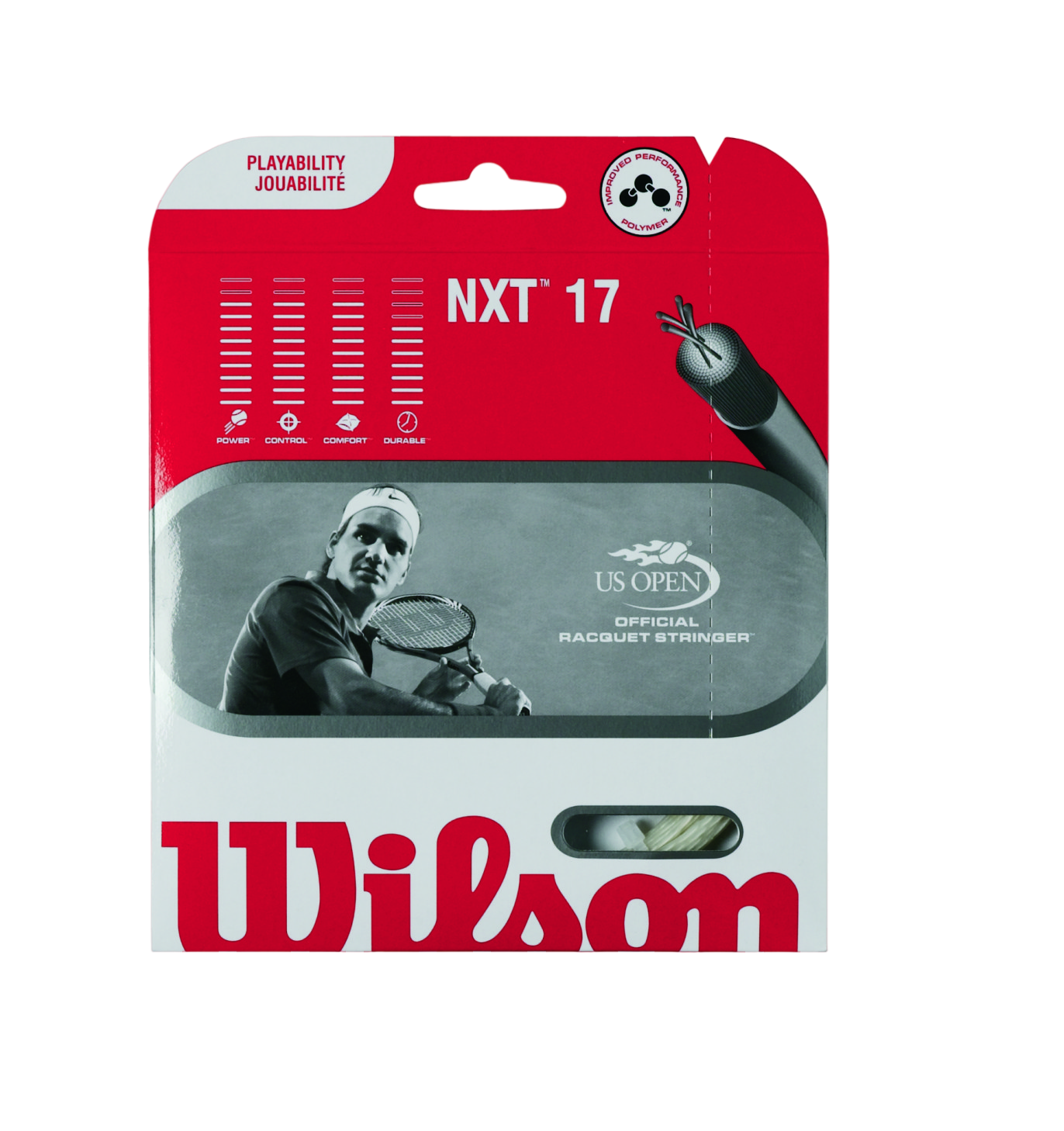 NXT 17 Gauge String -Black by Wilson: Find Wilson Tennis Strings