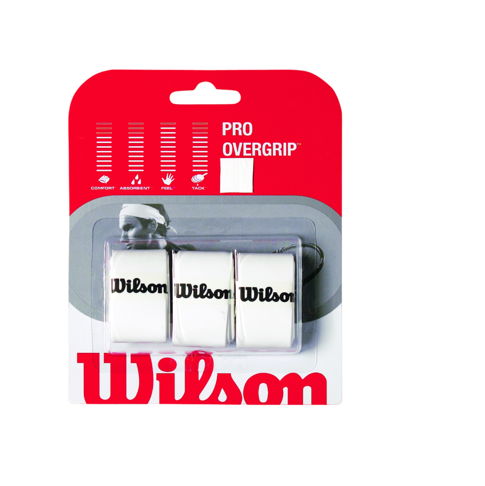 Wilson Pro Overgrip 3 Pack - White
