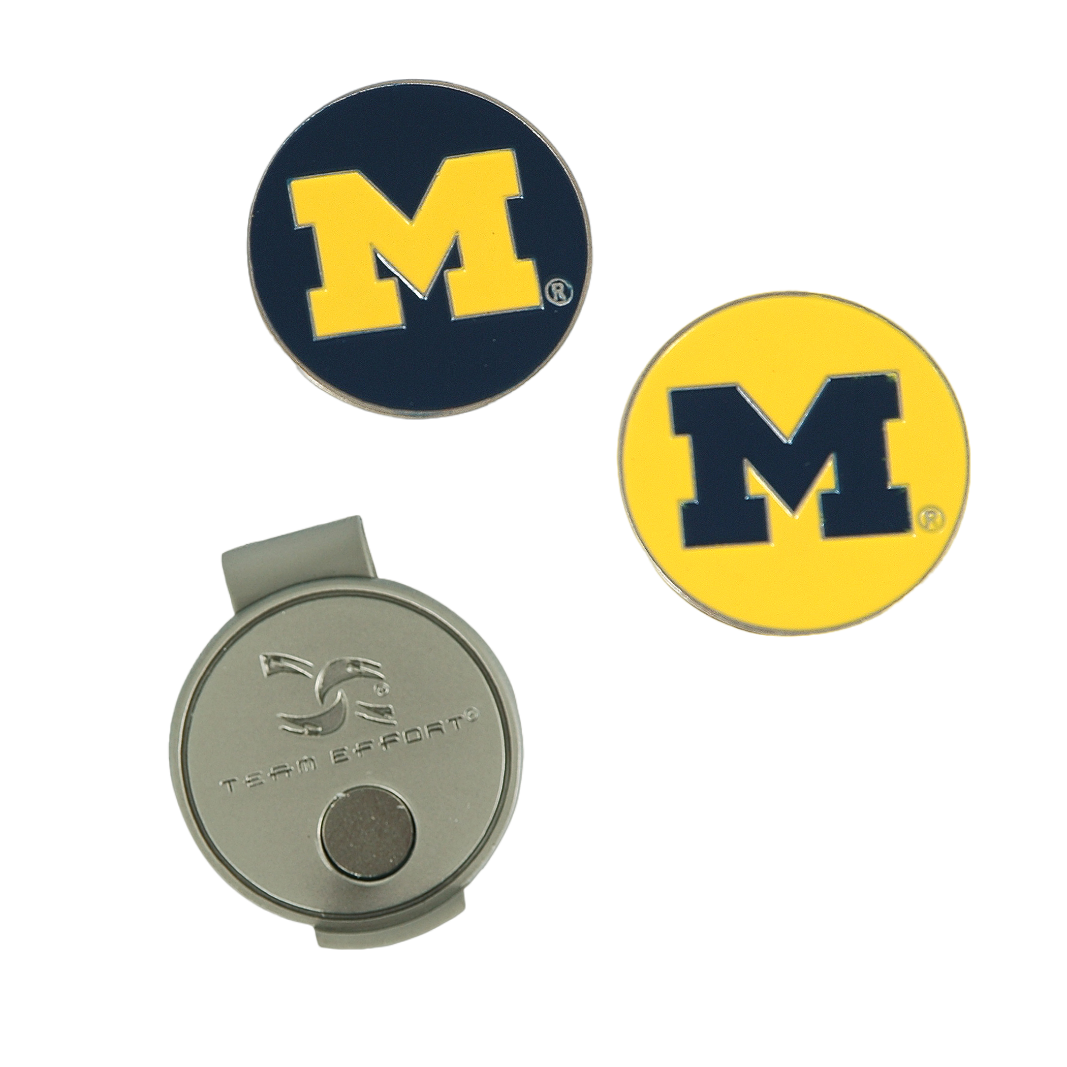 Team Effort Michigan Wolverines Hat Clip